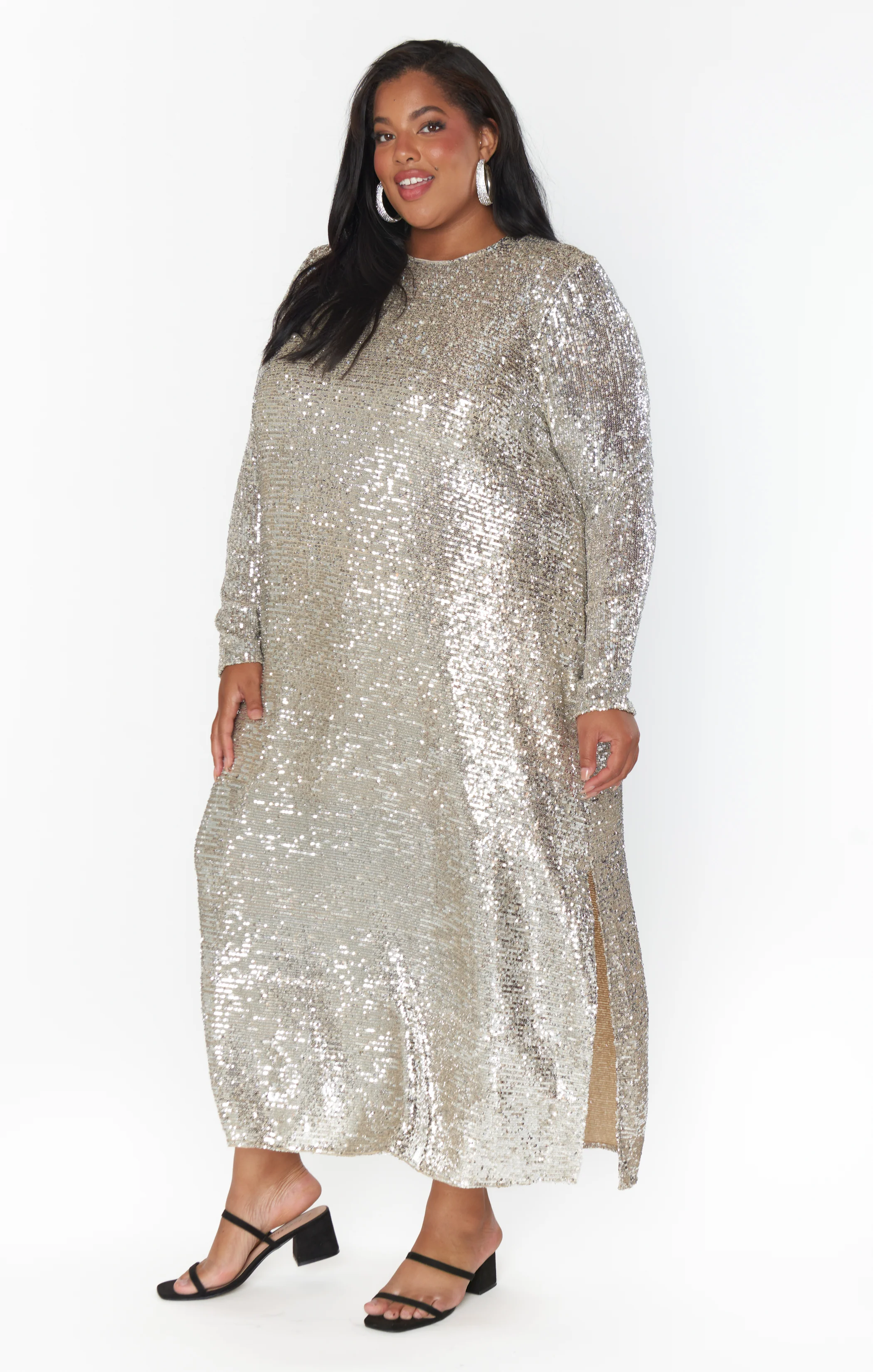 Maddison Dress ~ Platinum Sequins - Image 4