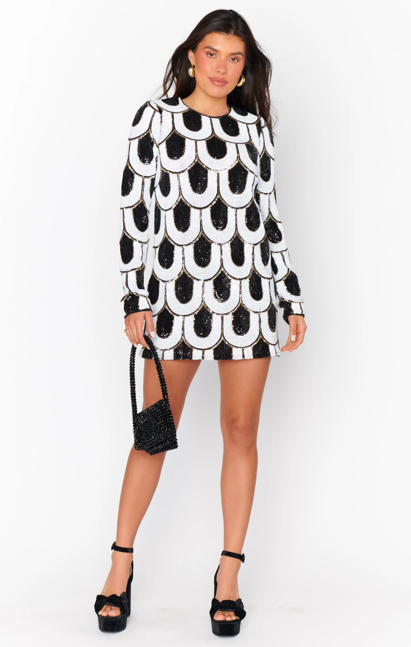 Maddison Mini Dress ~ Art Deco Sequins - Image 2