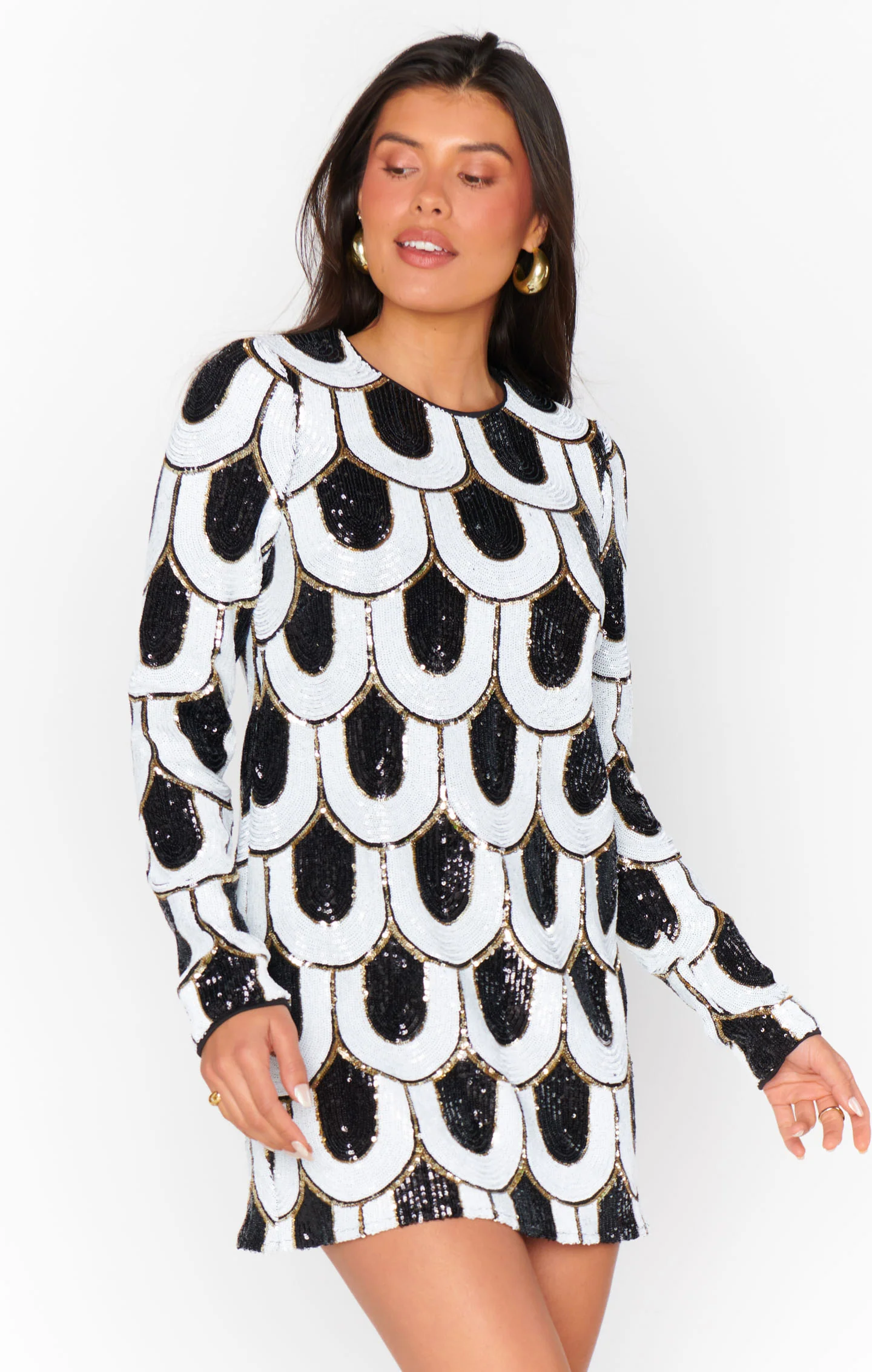 Maddison Mini Dress ~ Art Deco Sequins - Image 4