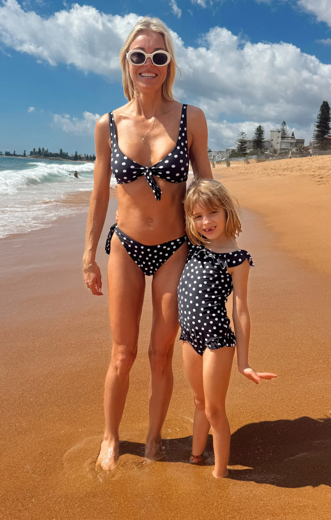Madeline One Piece ~ Navy Polka Dot - Image 2