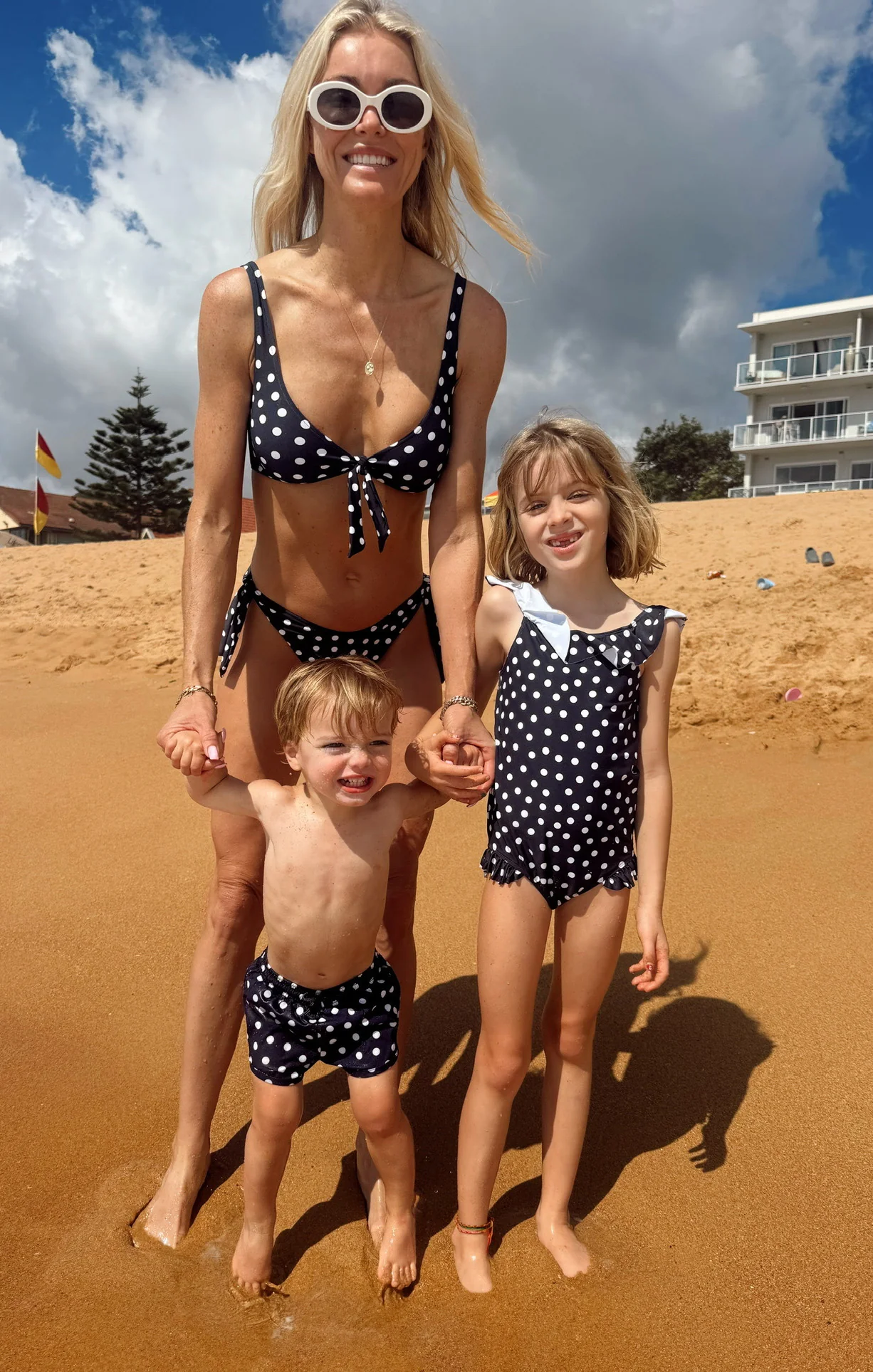 Madeline One Piece ~ Navy Polka Dot - Image 4