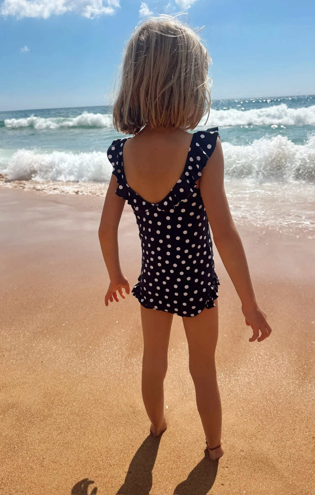 Madeline One Piece ~ Navy Polka Dot - Image 5
