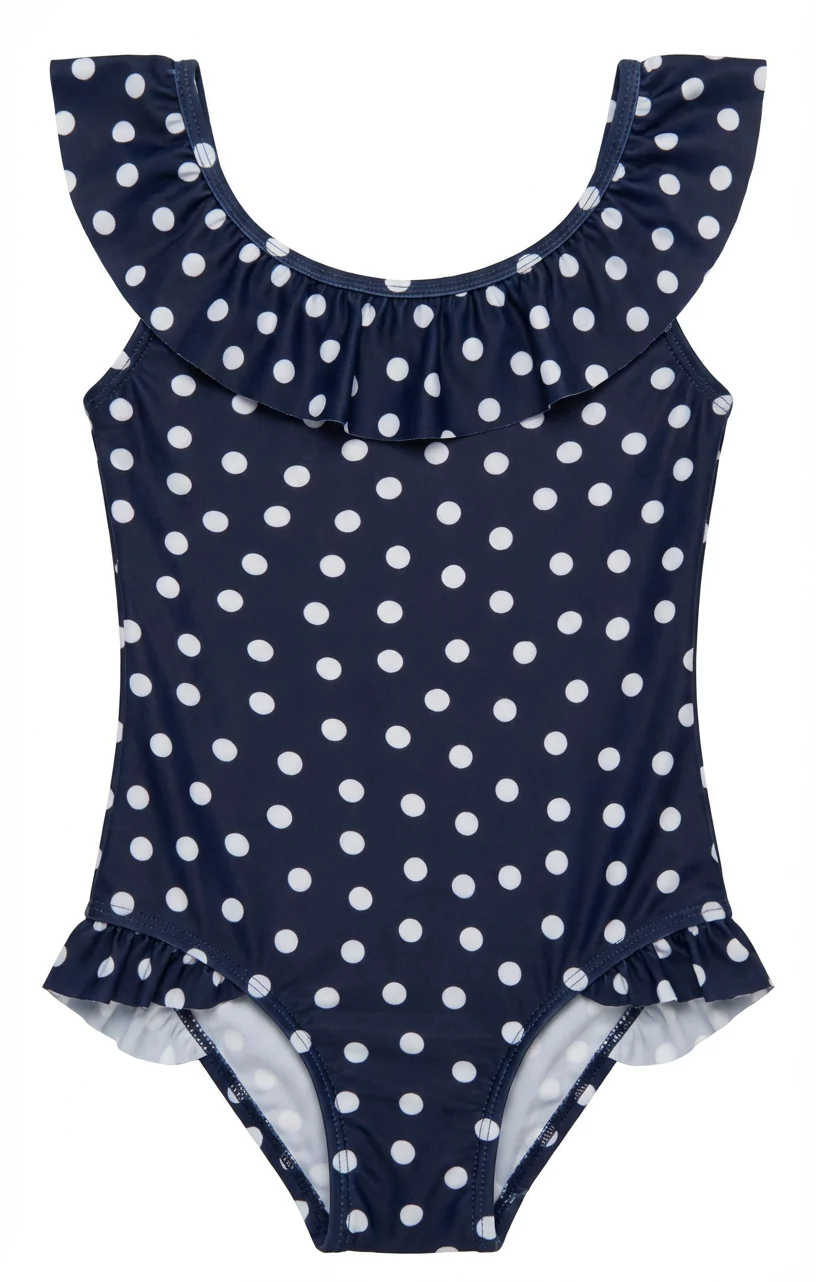 Madeline One Piece ~ Navy Polka Dot - Image 6