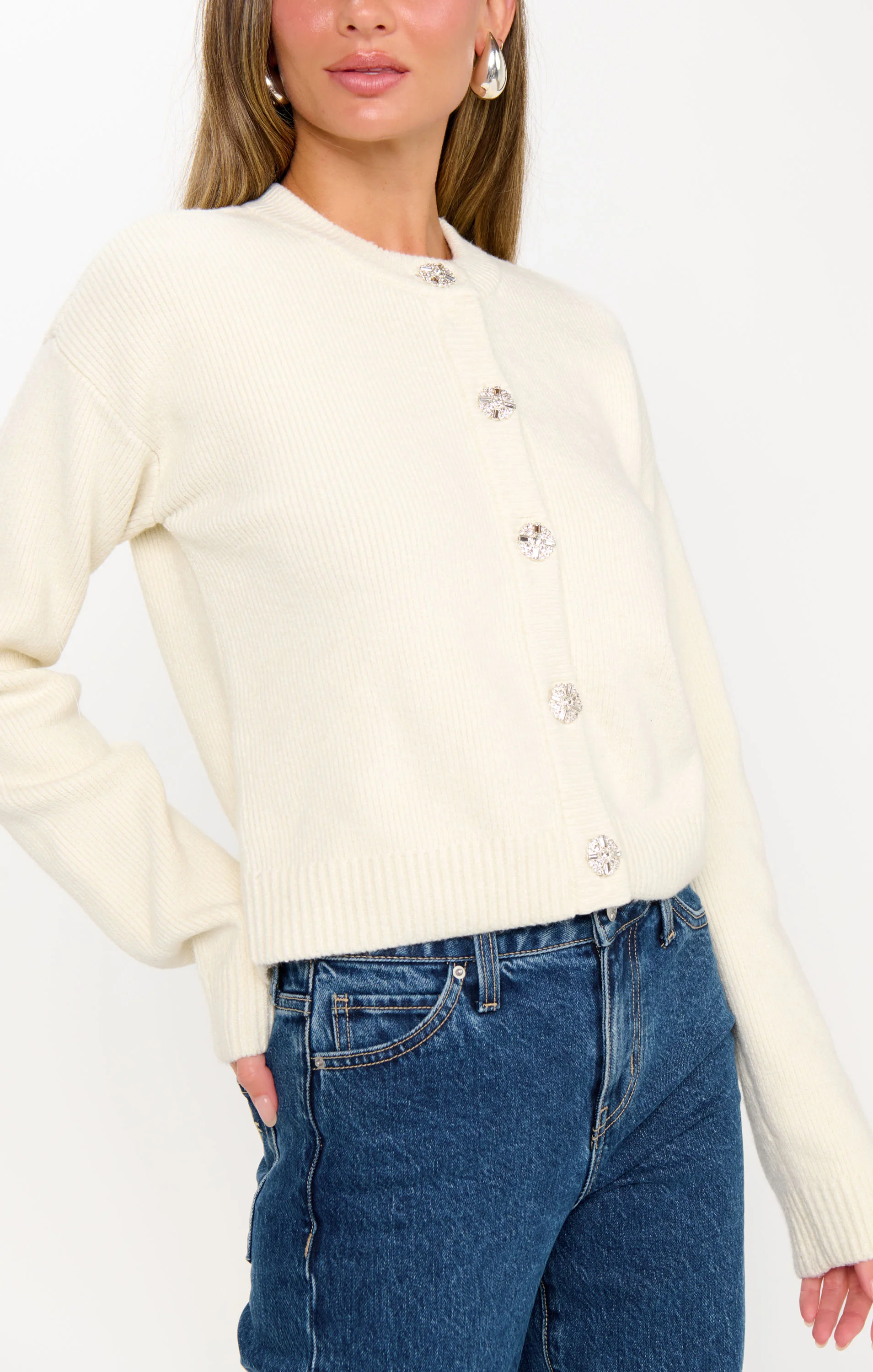 Maggie Cardigan ~ Marzipan Knit - Image 3