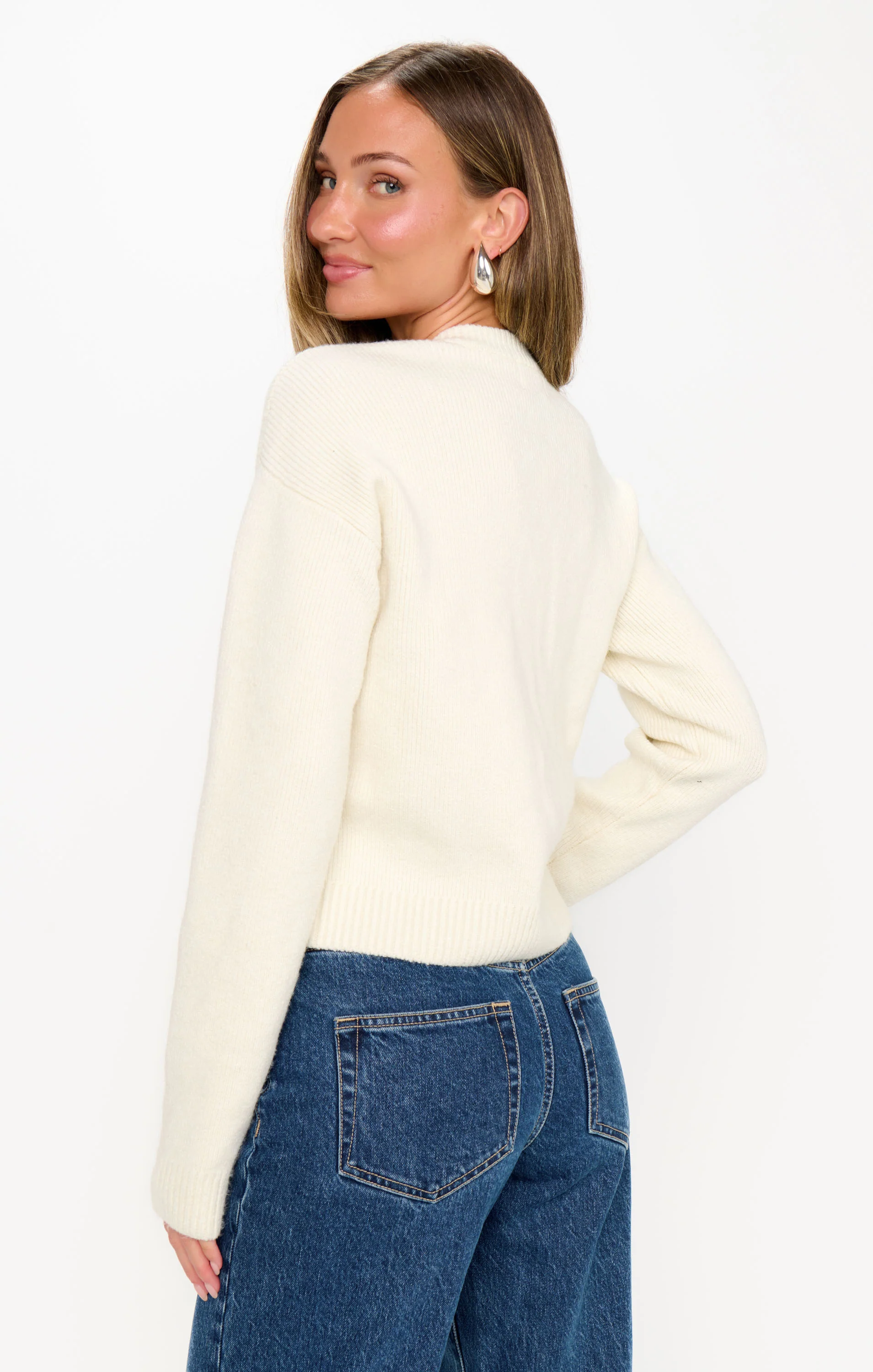 Maggie Cardigan ~ Marzipan Knit - Image 5