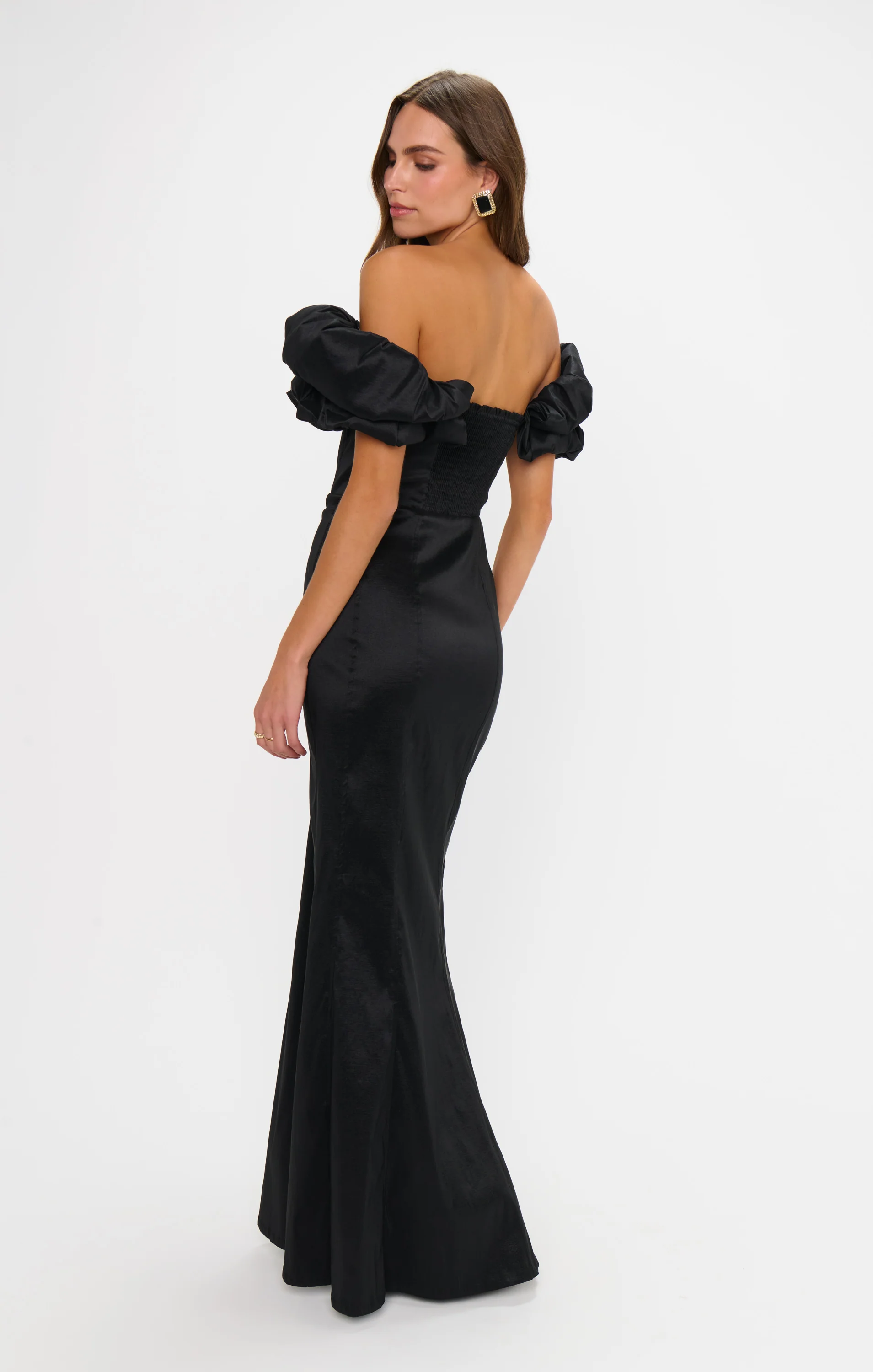 Major Drama Maxi Dress ~ Black Taffeta - Image 3