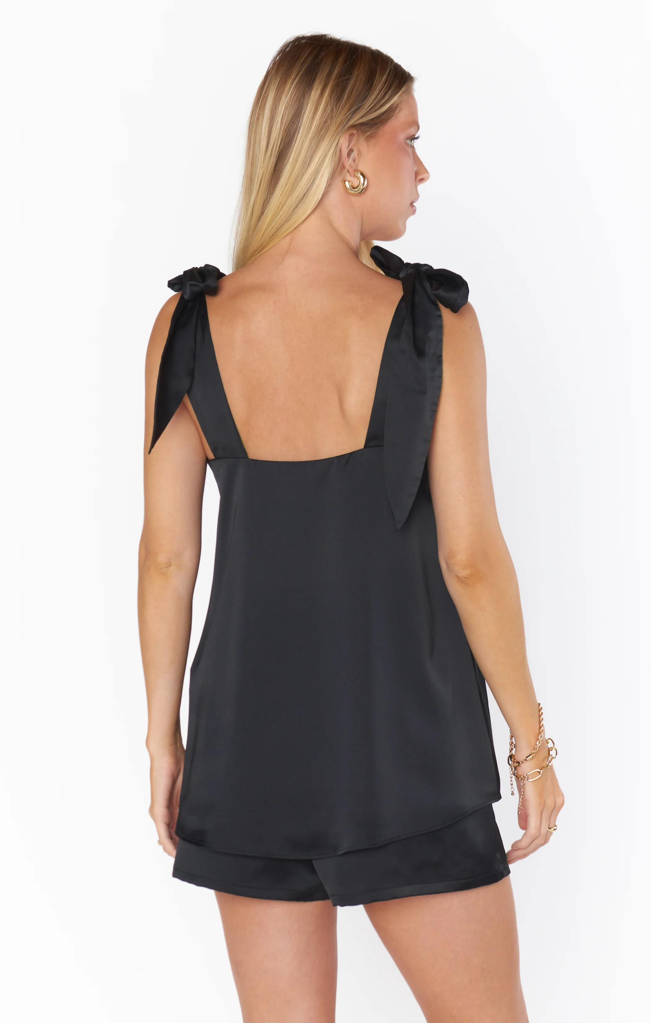 Makeup Tank ~ Black Luxe Satin - Image 4