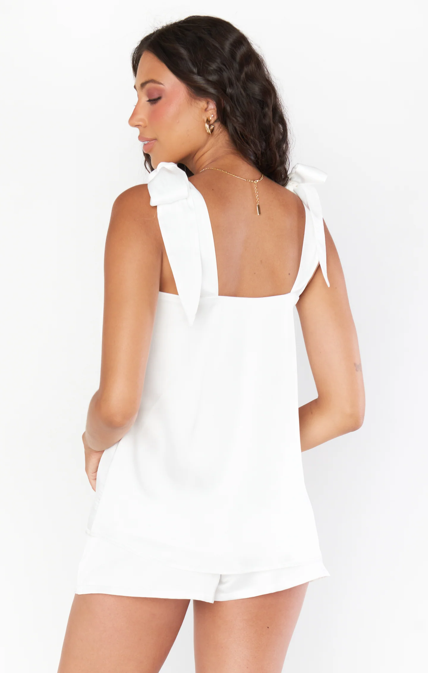 Makeup Tank ~ Ivory Luxe Satin - Image 6