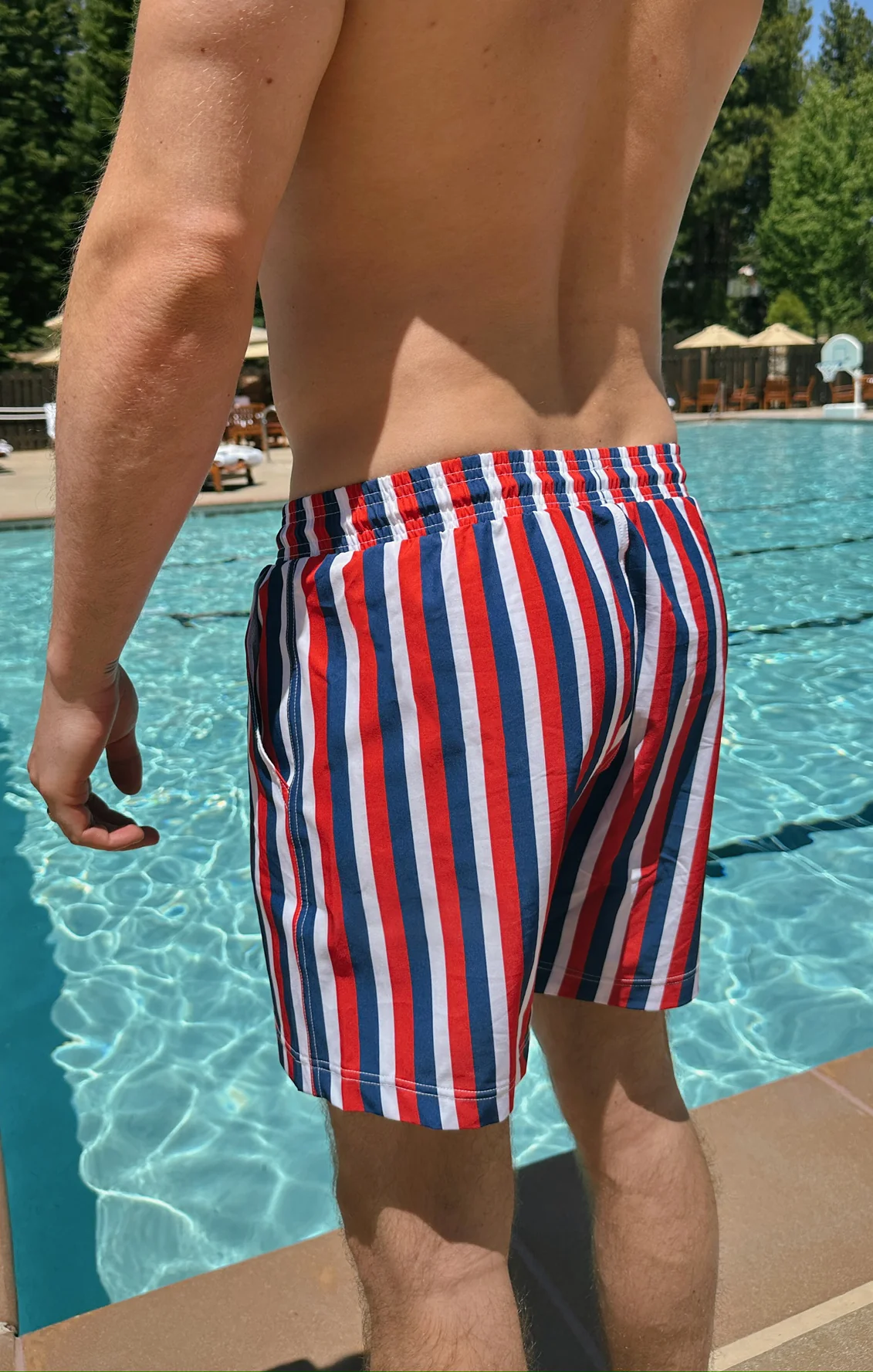 Man Mu Trunks ~ Americana Stripe - Image 2