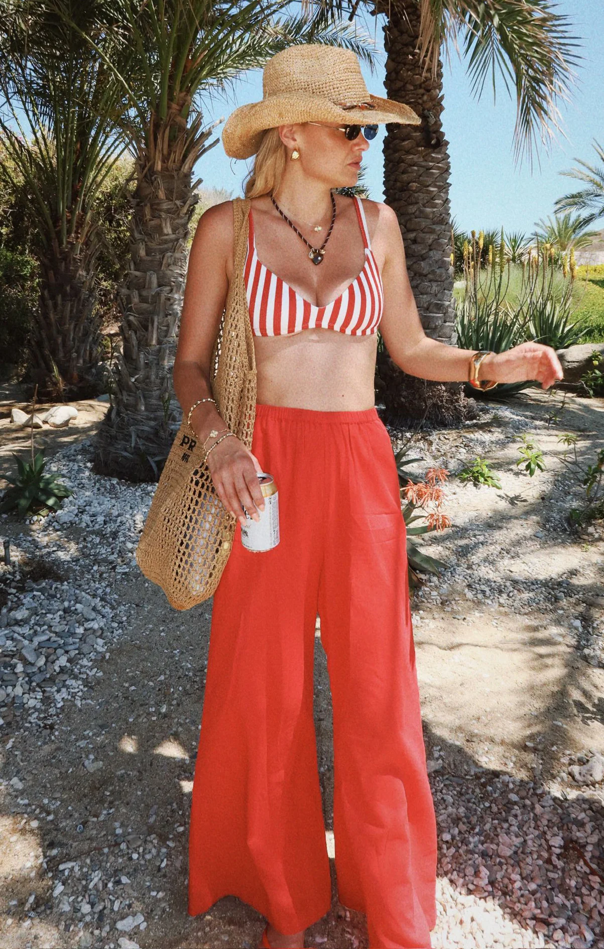 Maritime Top ~ Red Stripe Contour Scrunch - Image 2