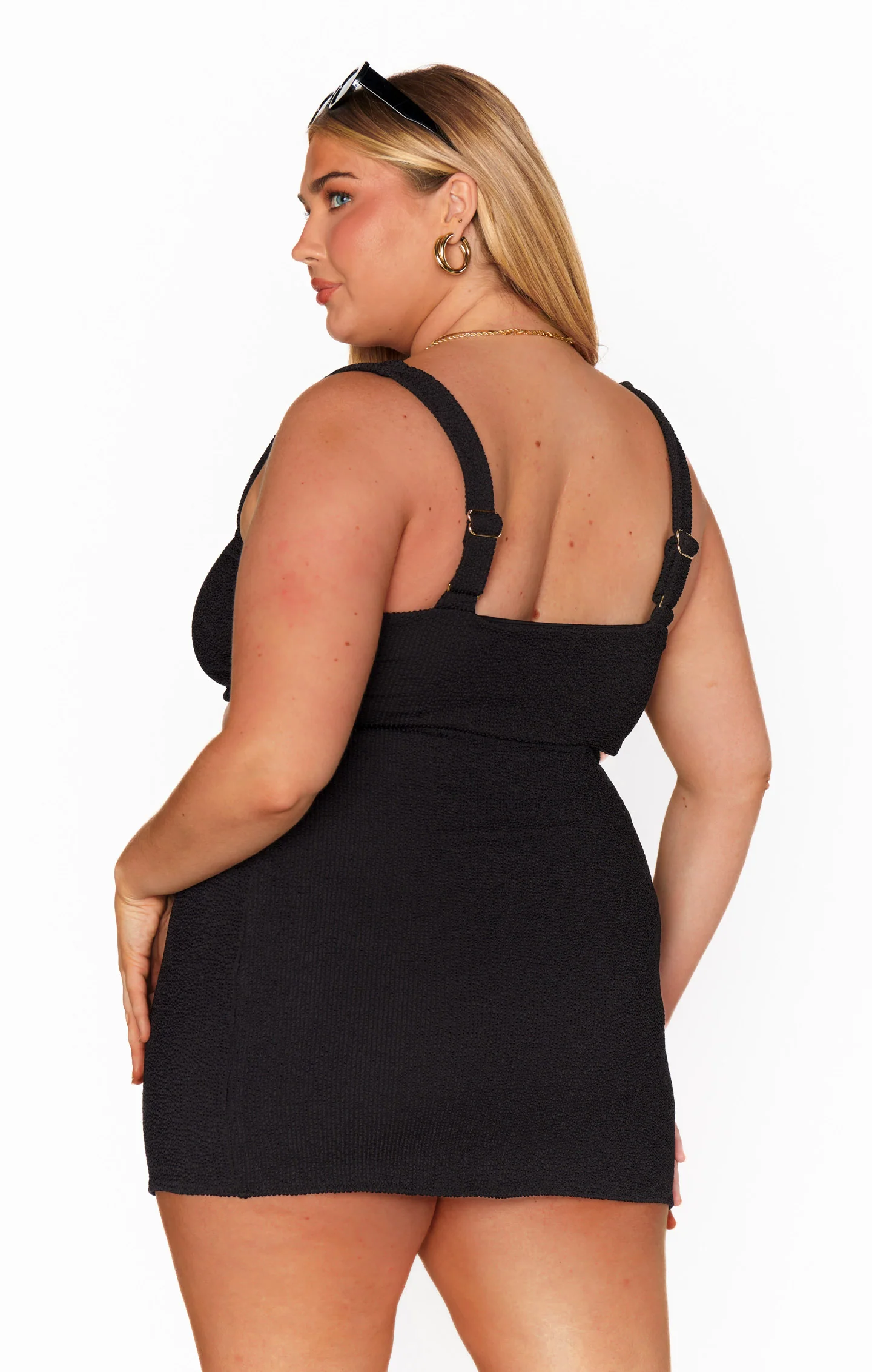 Mary Mini Skirt ~ Black Scrunch - Image 15