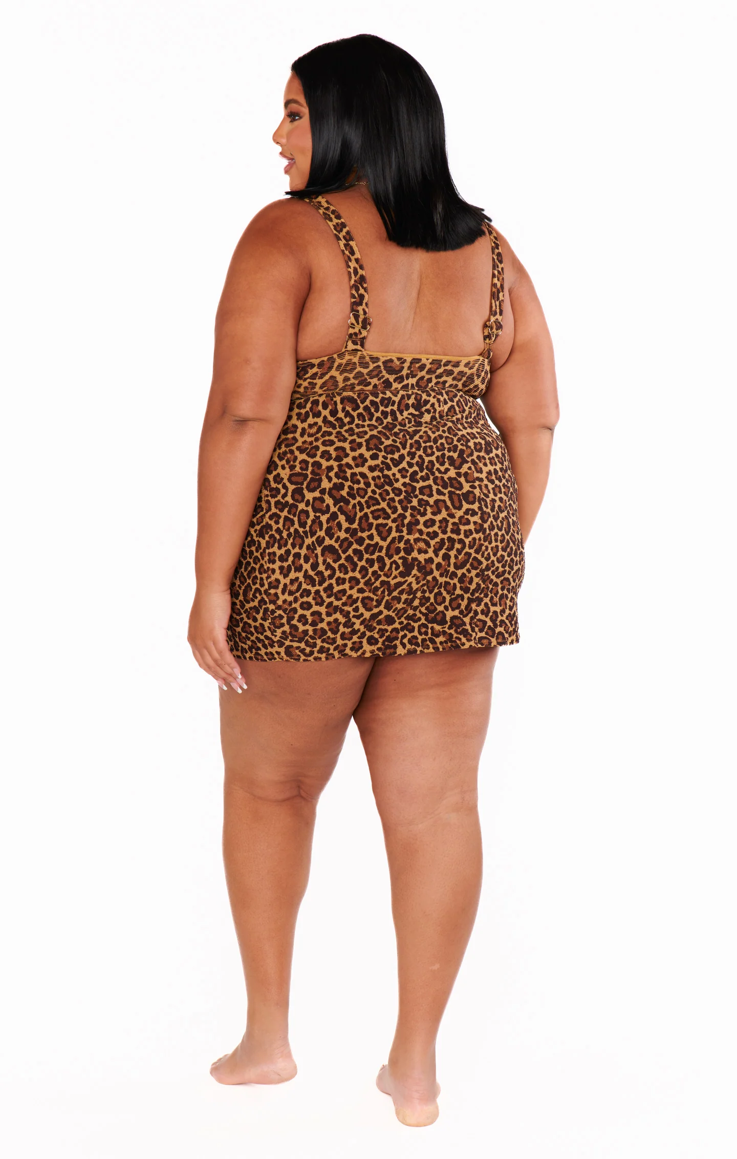 Mary Mini Skirt ~ Leopard Contour Scrunch - Image 11