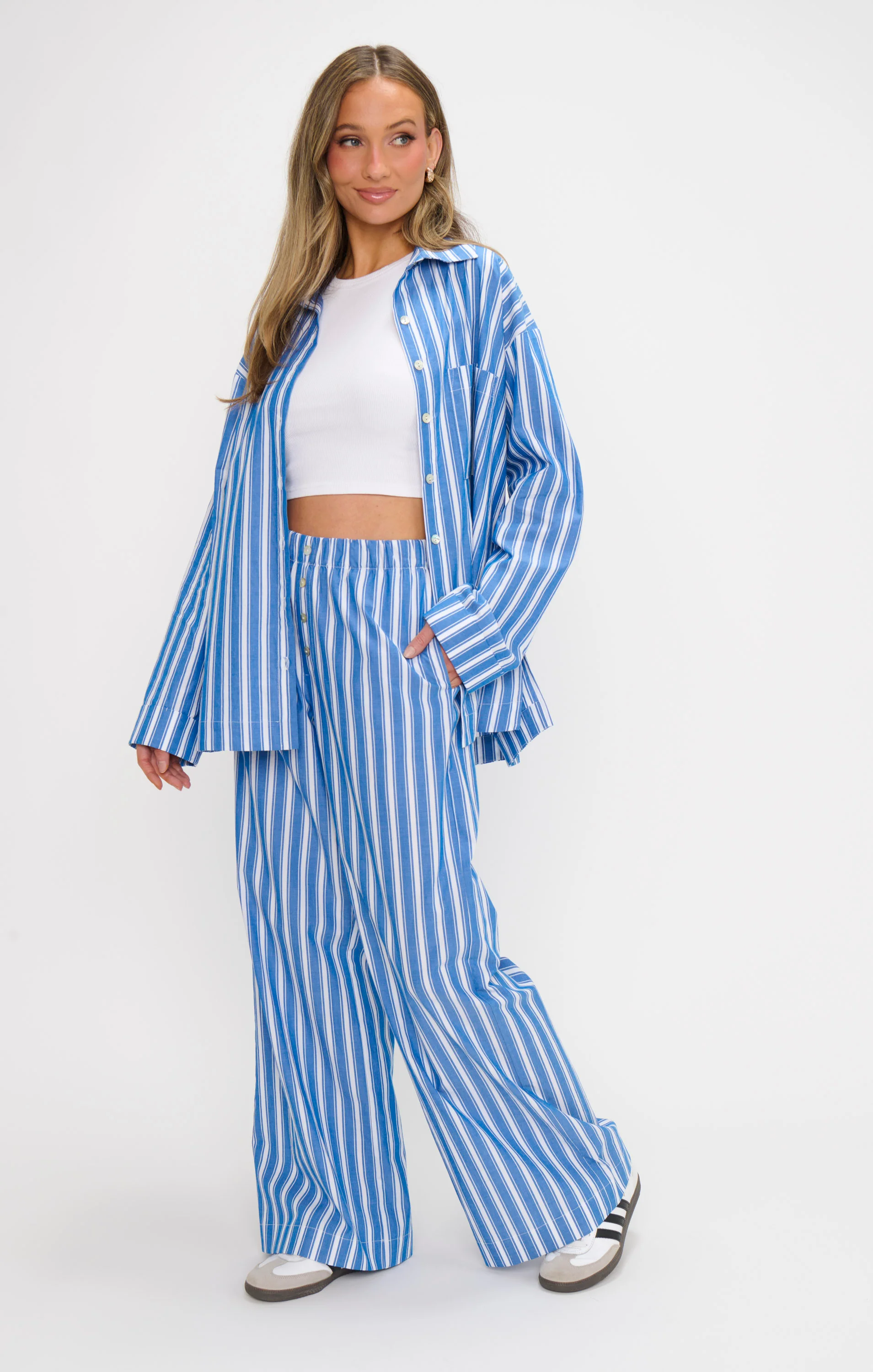 Max Boxer Pants ~ Coastal Blue Stripe - Image 2