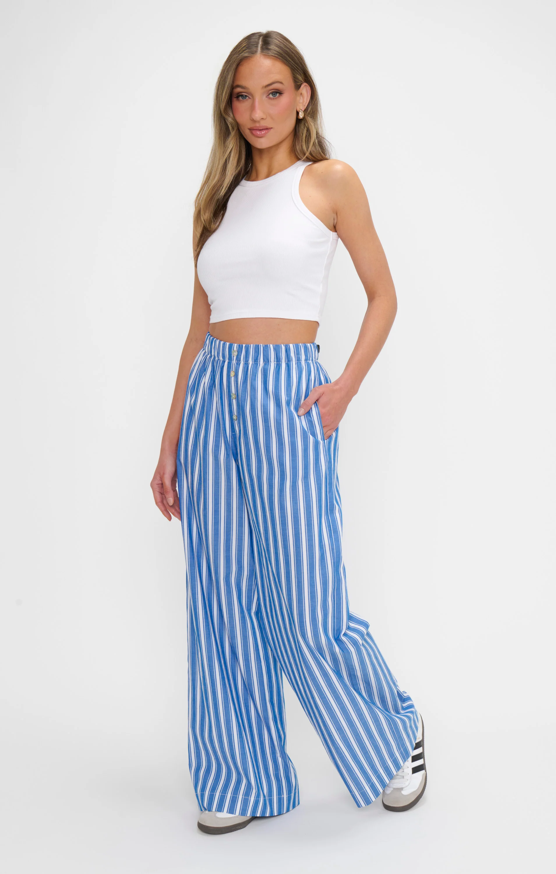 Max Boxer Pants ~ Coastal Blue Stripe - Image 4