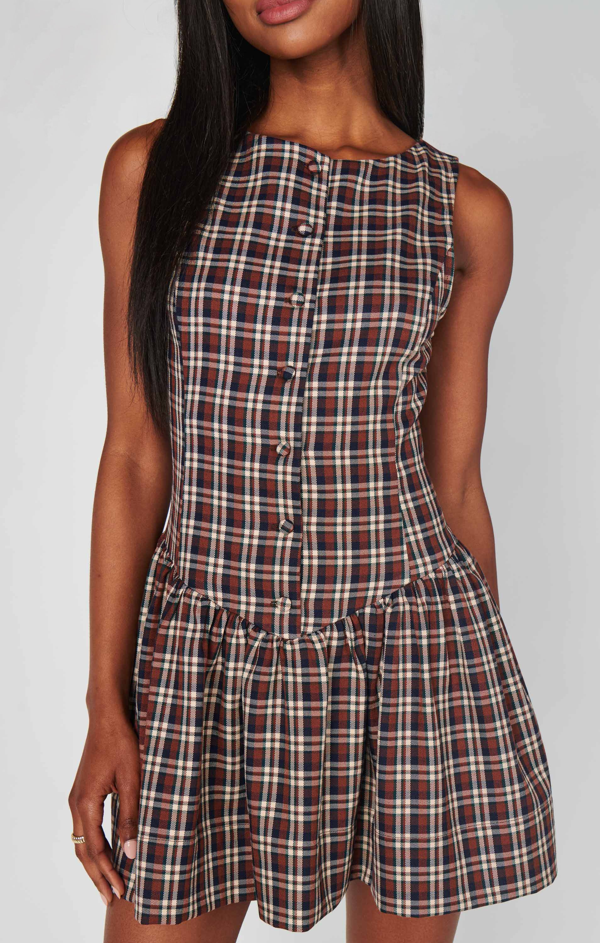 Meester Mini Dress ~ Saddle Plaid - Image 5