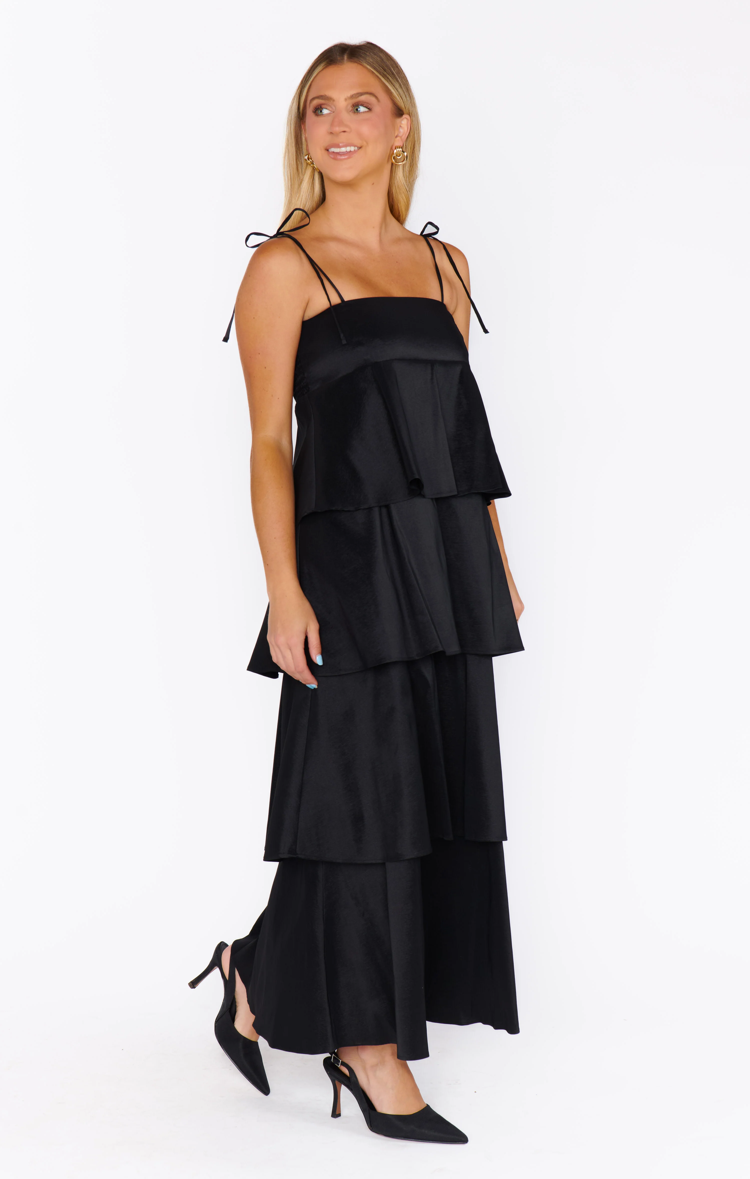 Meet Cute Dress ~ Black Taffeta - Image 2