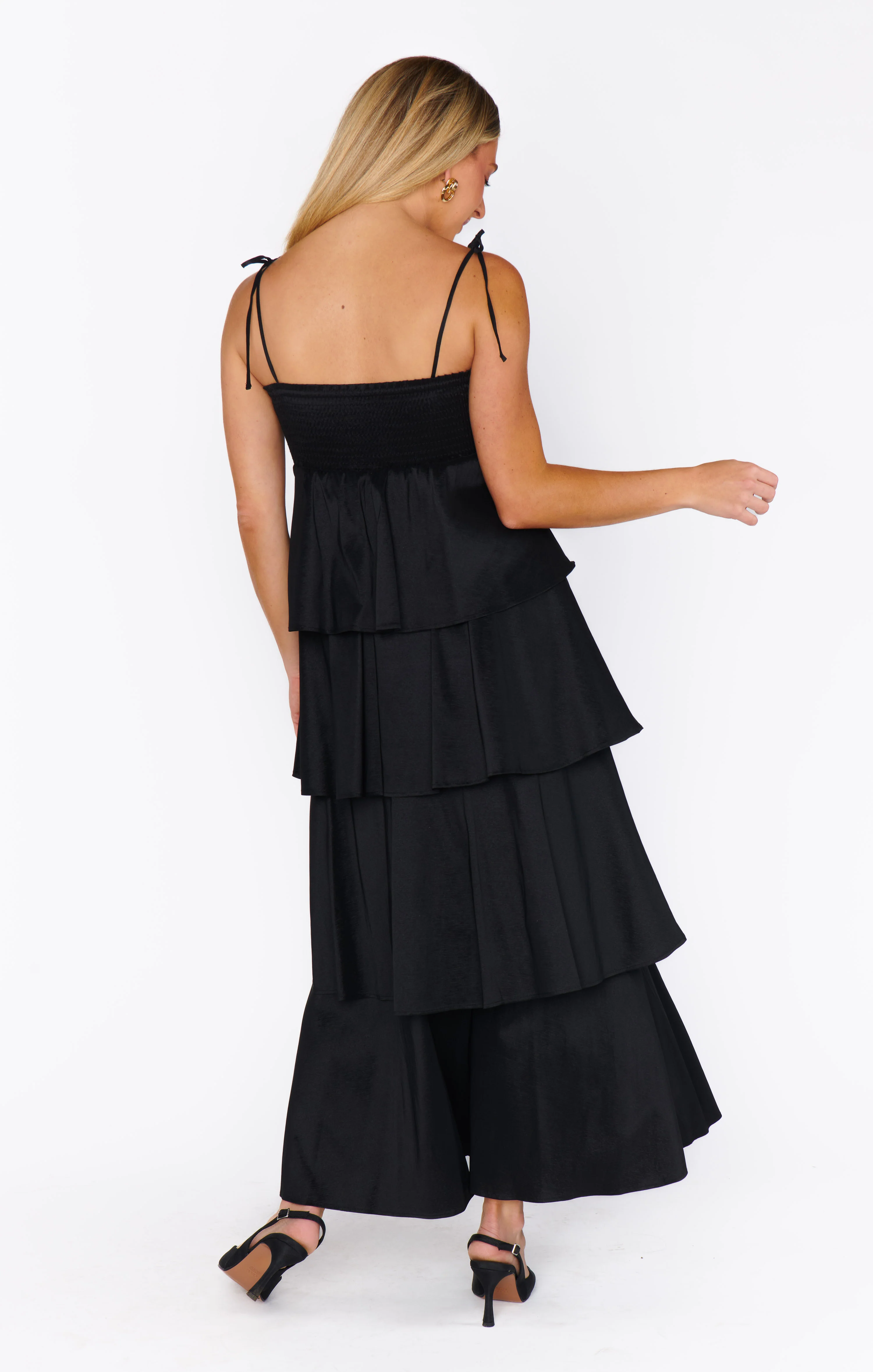 Meet Cute Dress ~ Black Taffeta - Image 7