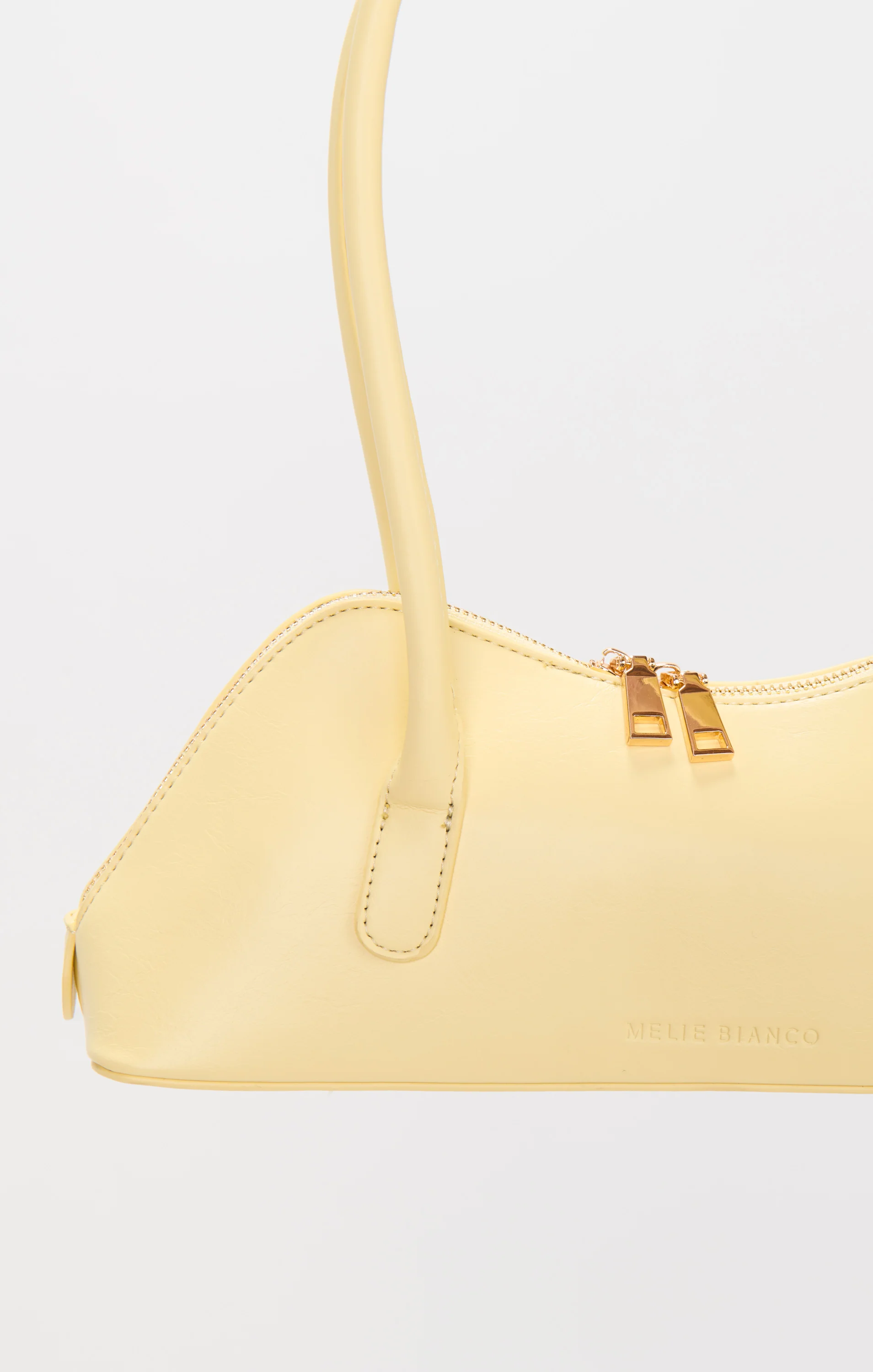 Melie Bianco Dakota Shoulder Bag ~ Pale Yellow - Image 3
