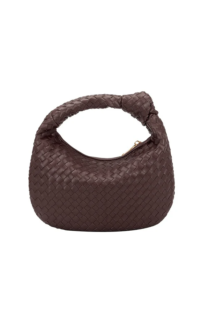 Melie Bianco Willow Woven Bag ~ Espresso - Image 2