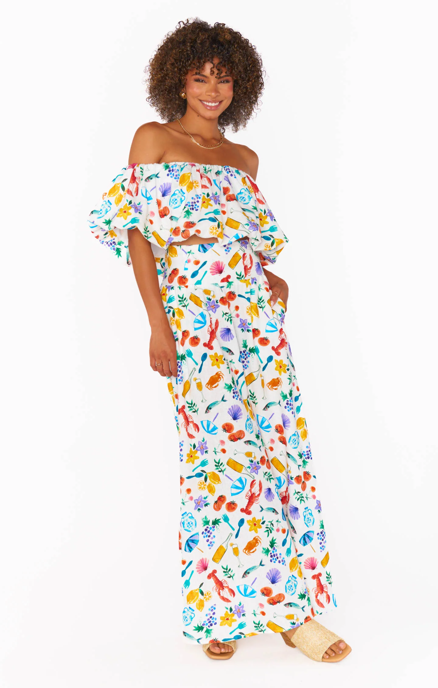 Melody Swing Skirt ~ Italian Picnic Linen - Image 3