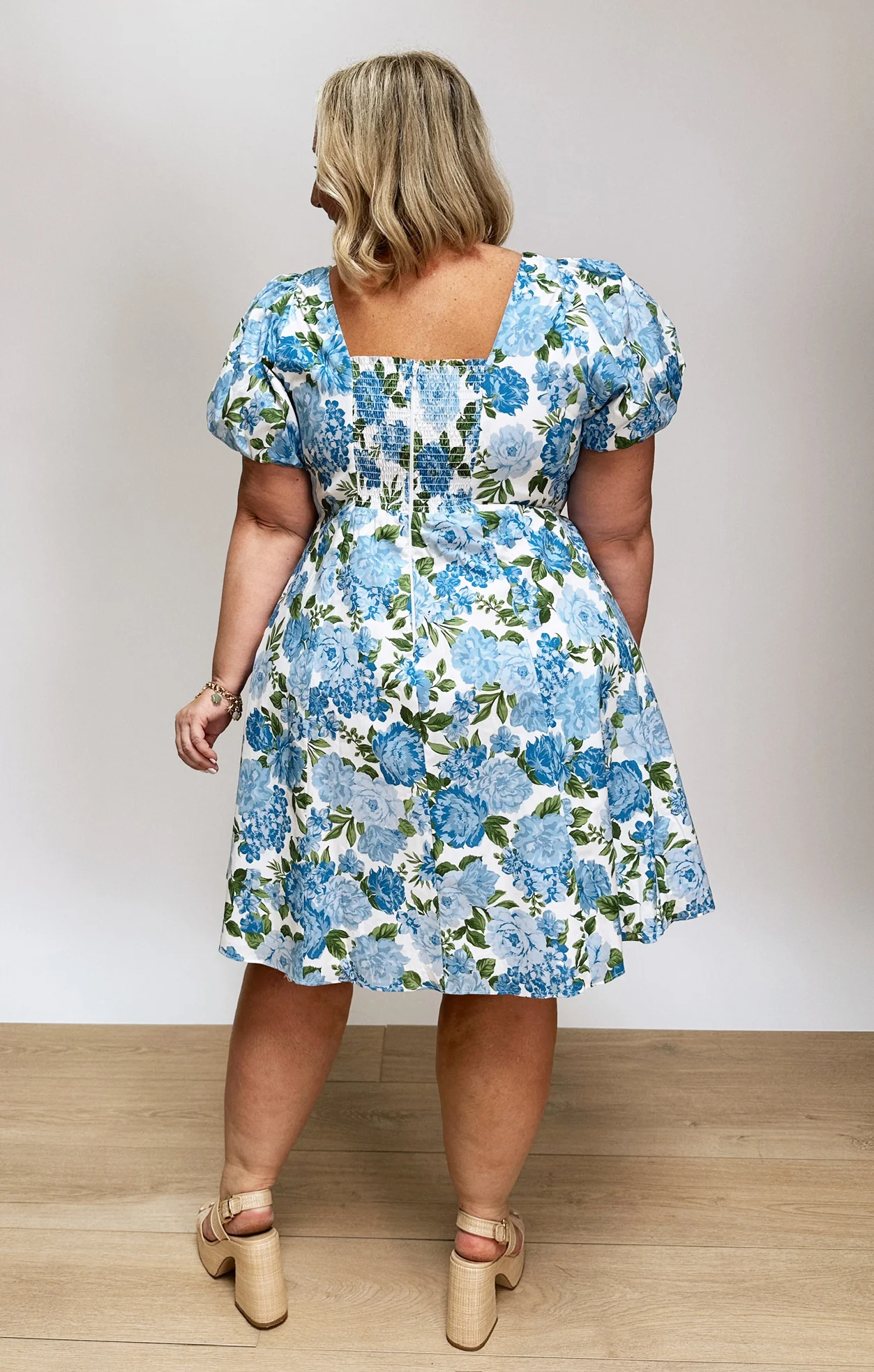 Mia Dress ~ Cottage Floral Blue - Image 14