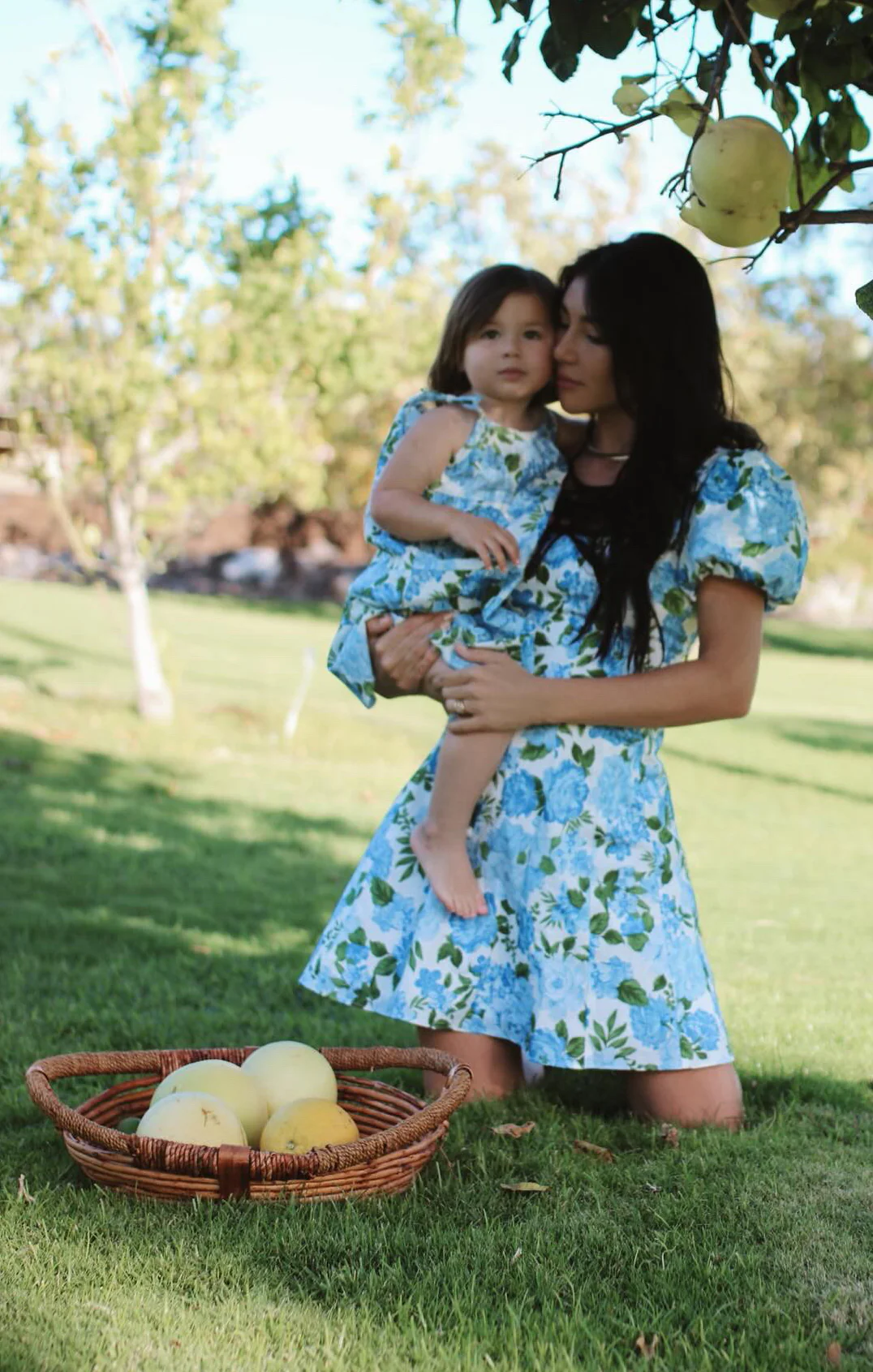 Mia Dress ~ Cottage Floral Blue - Image 5