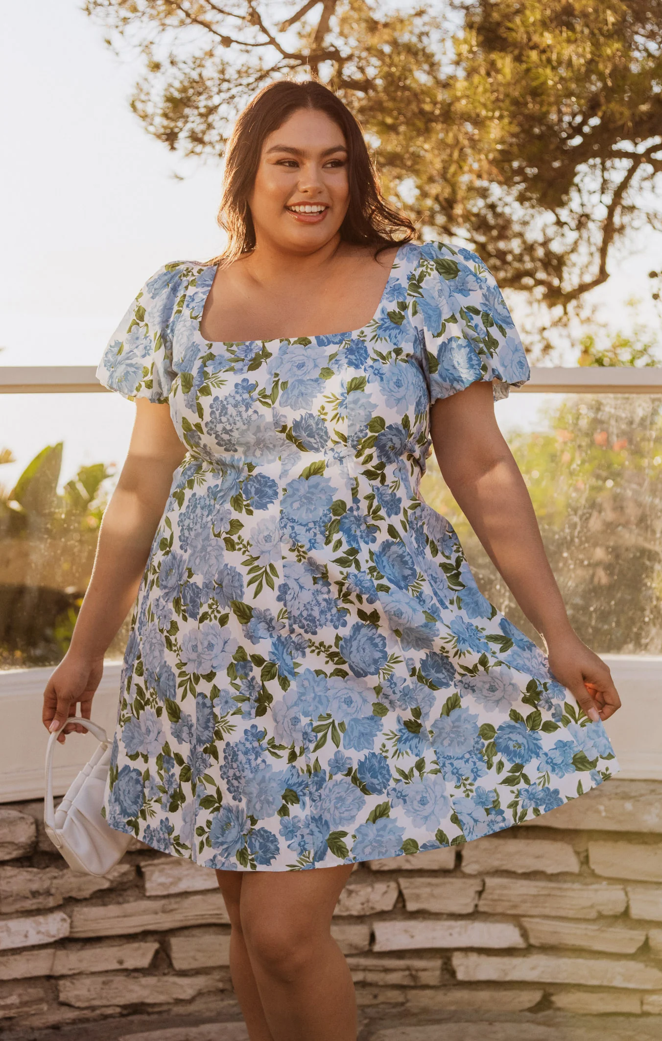 Mia Dress ~ Cottage Floral Blue - Image 6
