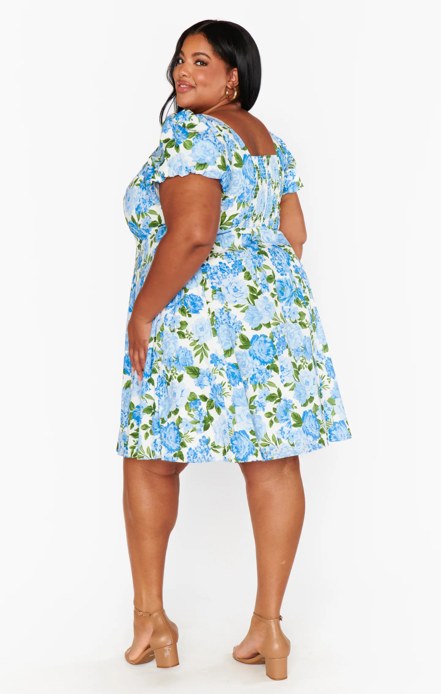 Mia Dress ~ Cottage Floral Blue - Image 9