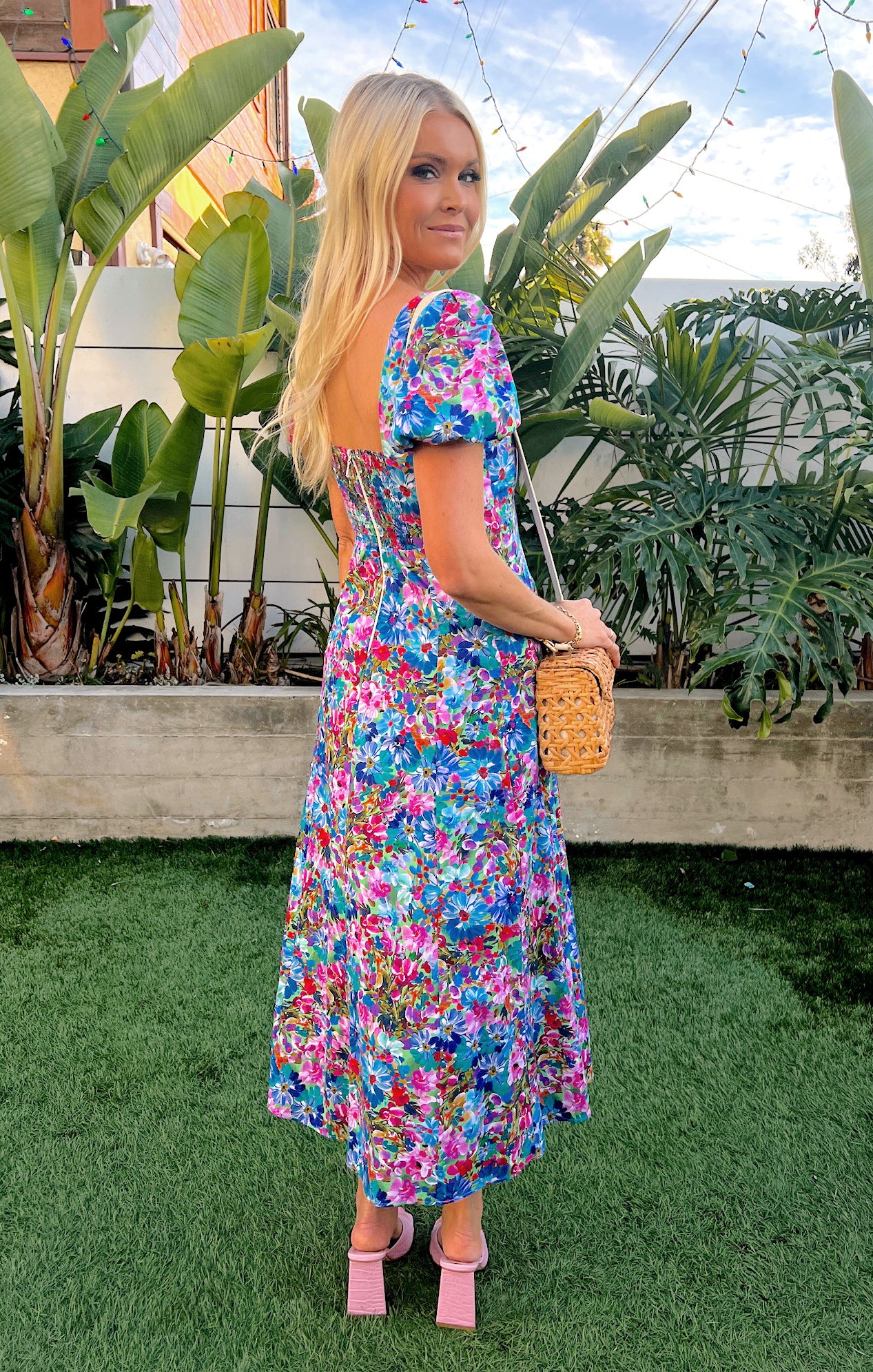 Mia Midi Dress ~ Painterly Meadows - Image 4