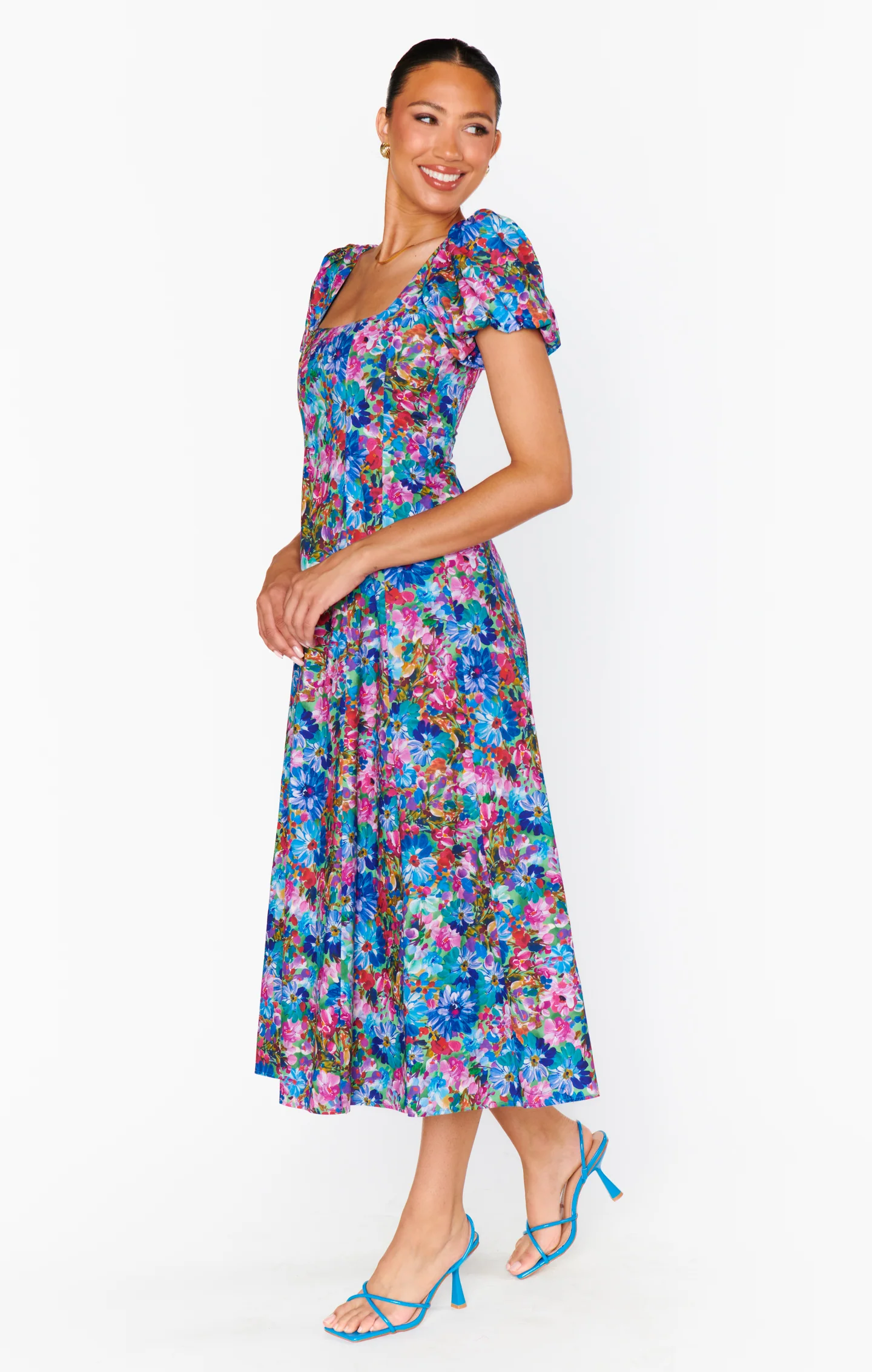 Mia Midi Dress ~ Painterly Meadows - Image 6