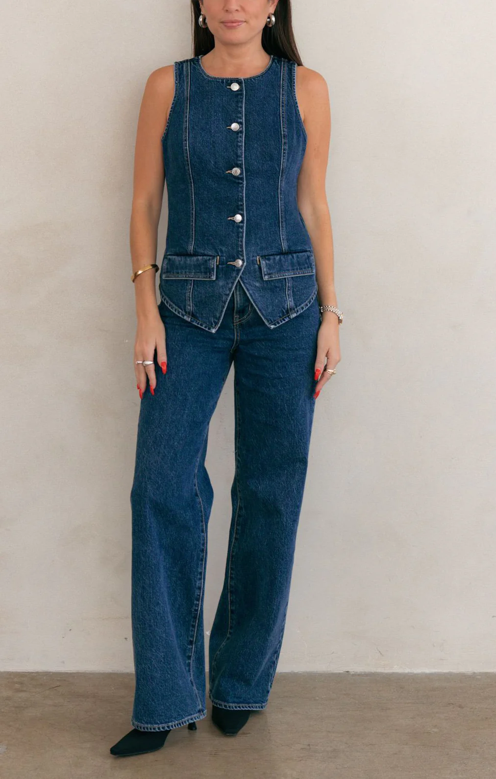 Midland Wideleg Jeans ~ Deep Well Indigo - Image 3