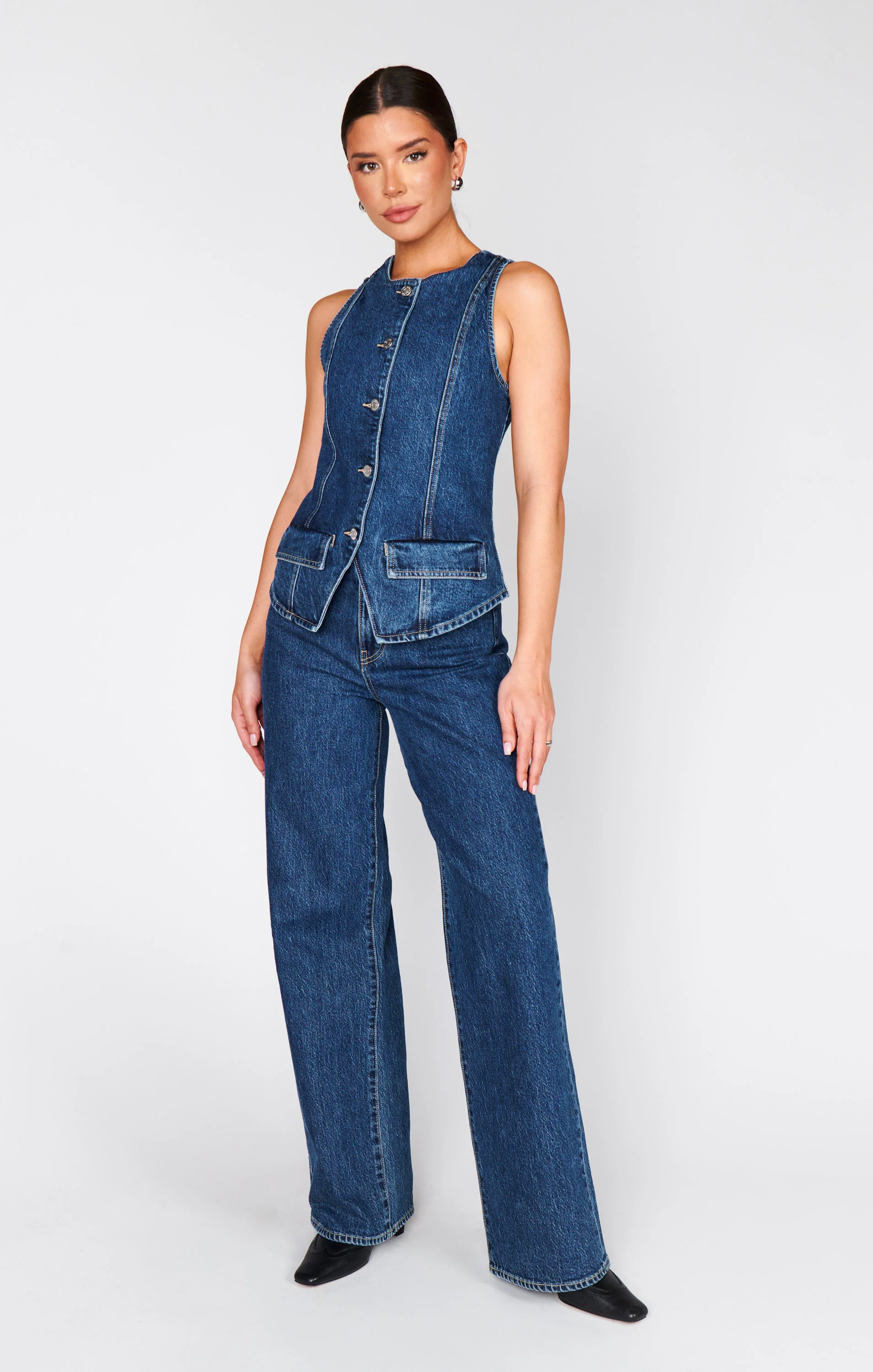 Midland Wideleg Jeans ~ Deep Well Indigo - Image 5
