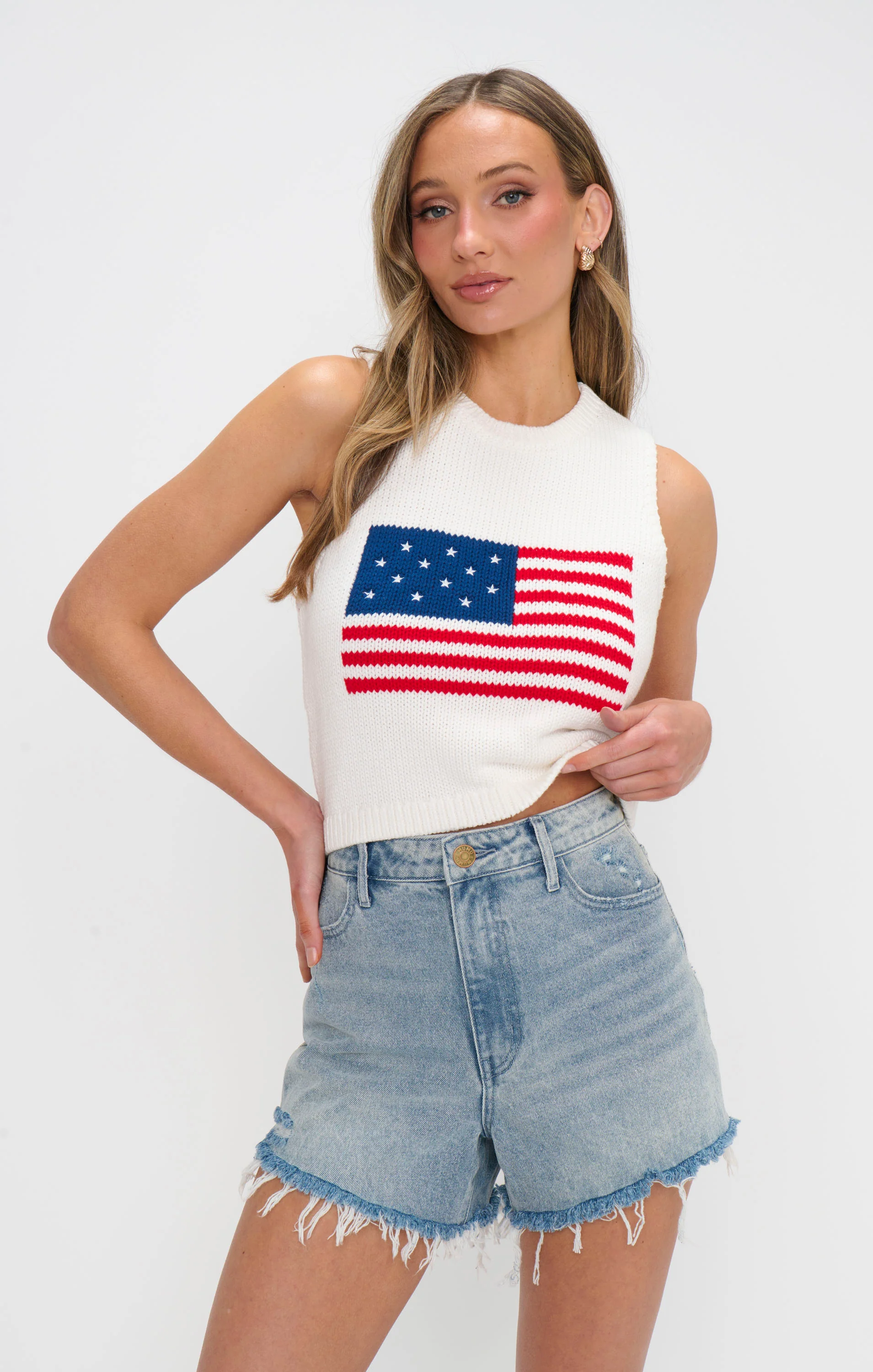 Milo Tank ~ Flag Knit - Image 2