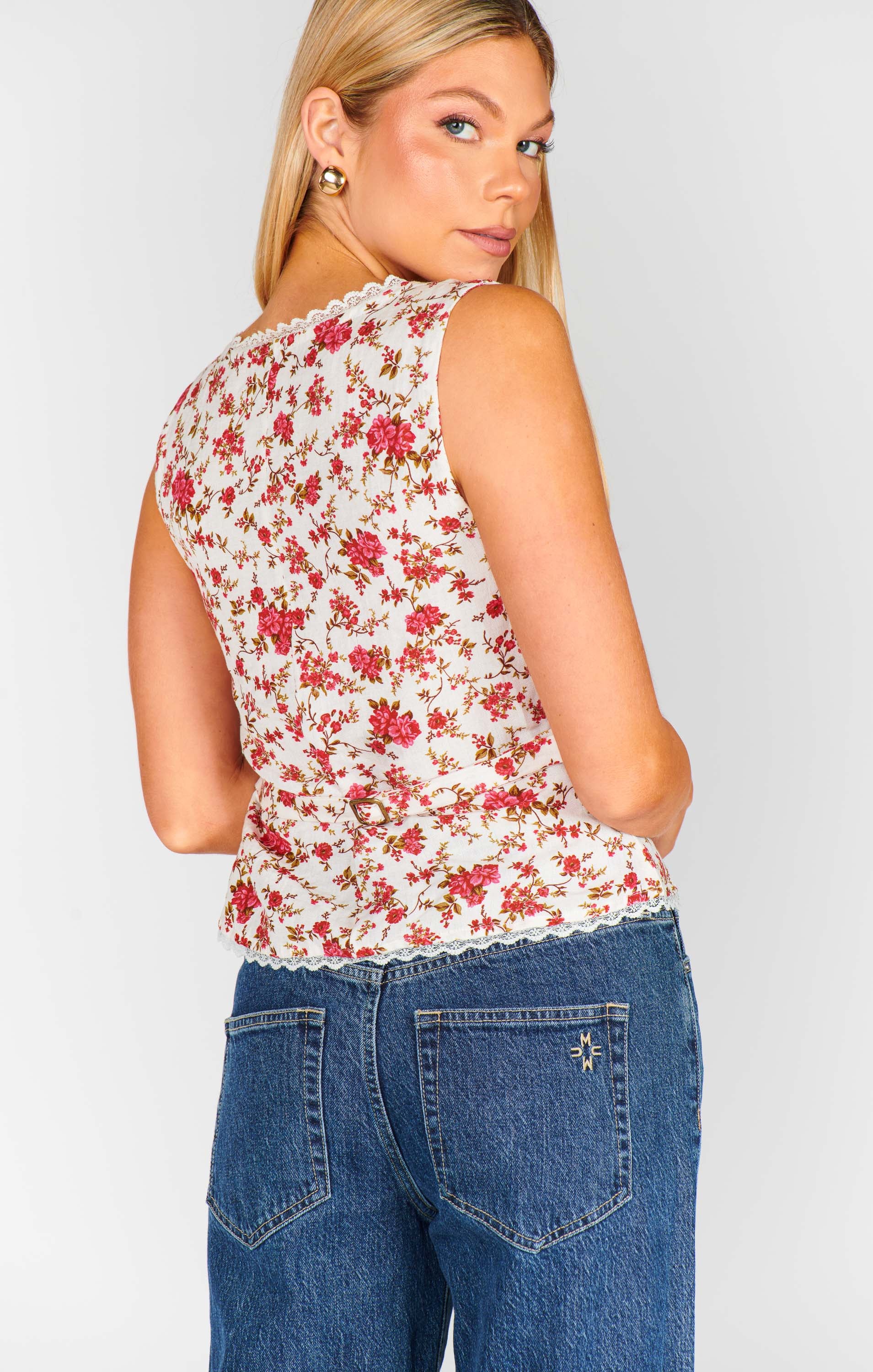 Mimi Top ~ Southern Roses - Image 6