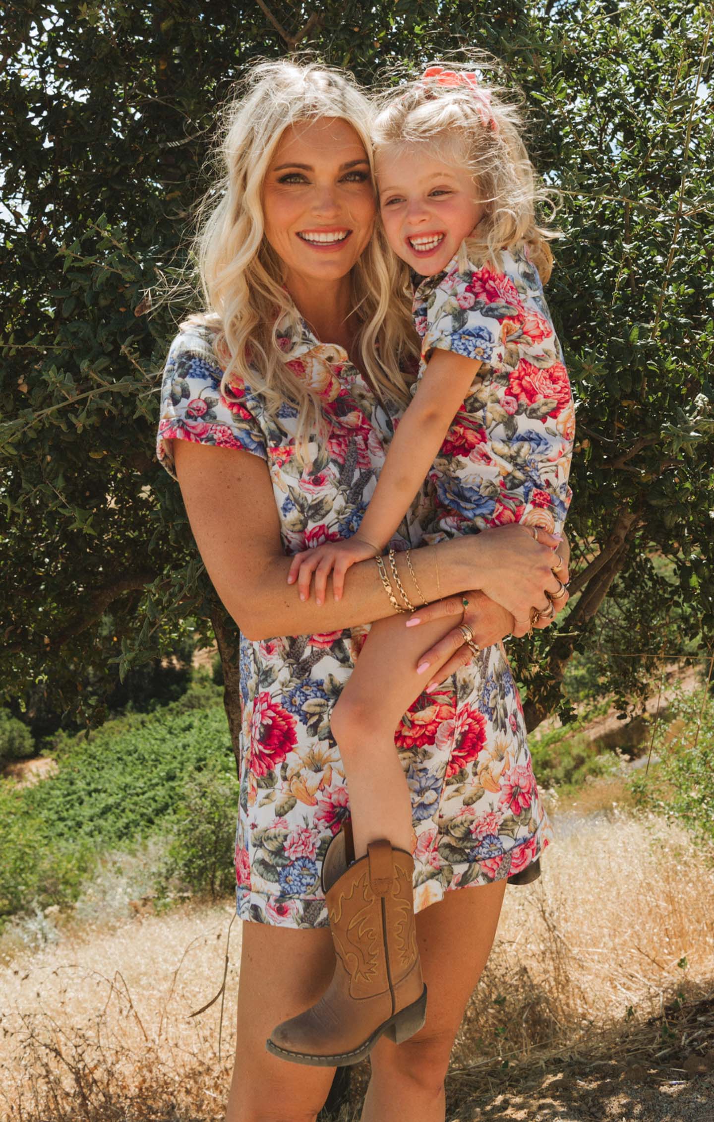 Mini Range Romper ~ Dusty Meadows Denim - Image 3