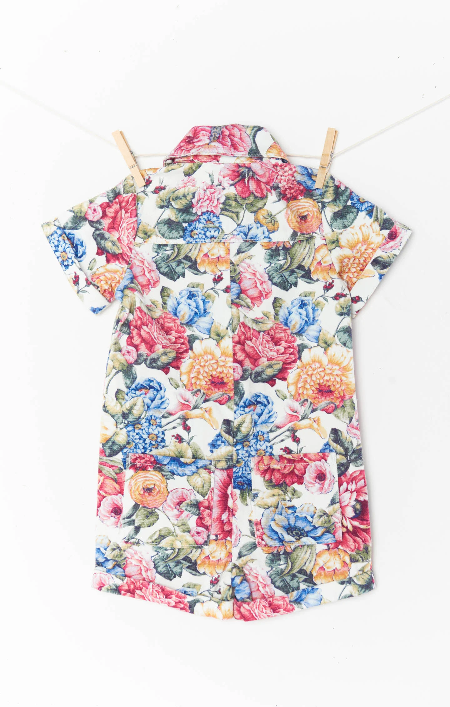 Mini Range Romper ~ Dusty Meadows Denim - Image 5