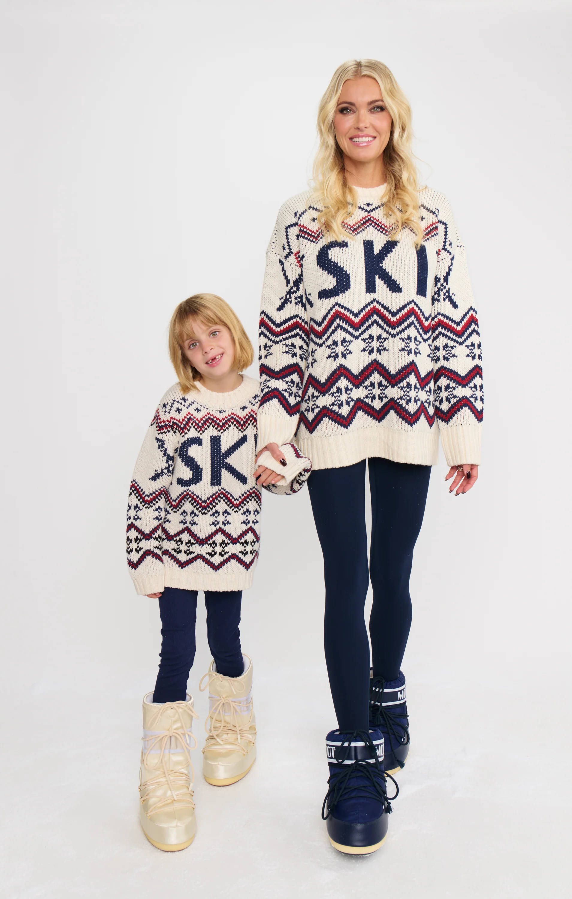 Mini Ski In Sweater ~ Cream Ski Knit - Image 3