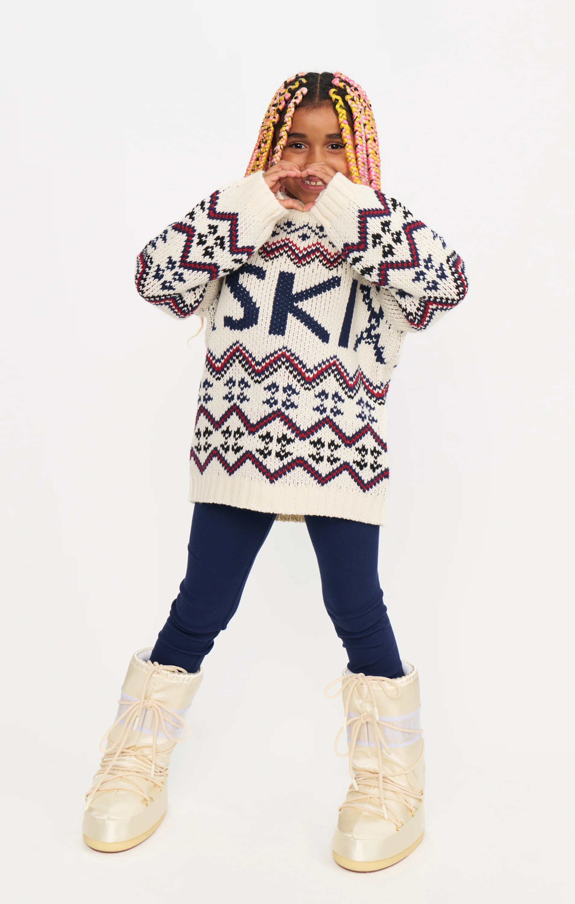 Mini Ski In Sweater ~ Cream Ski Knit - Image 6