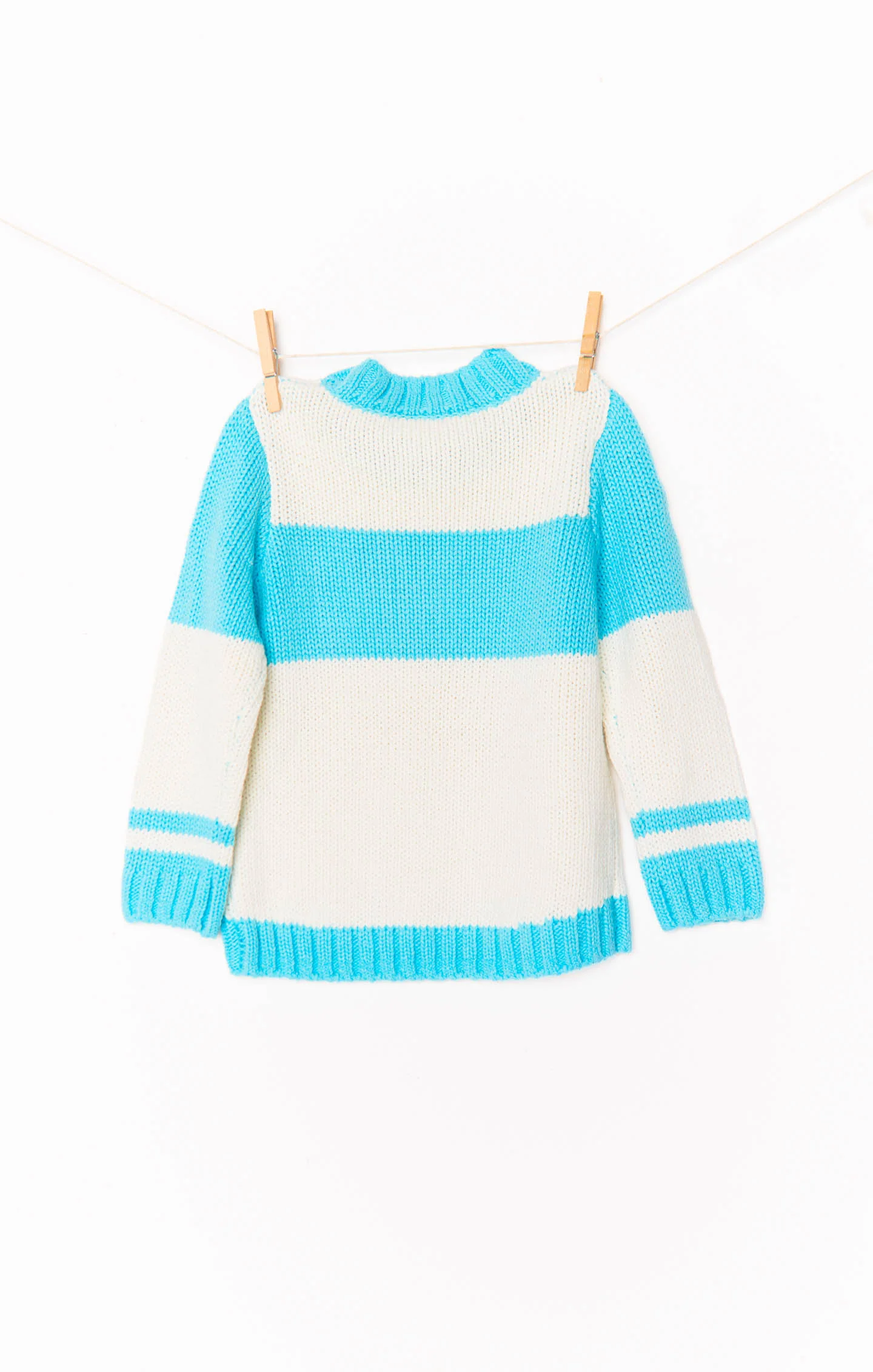 Mini Ski In Sweater ~ Powder Blue Ski Knit - Image 7