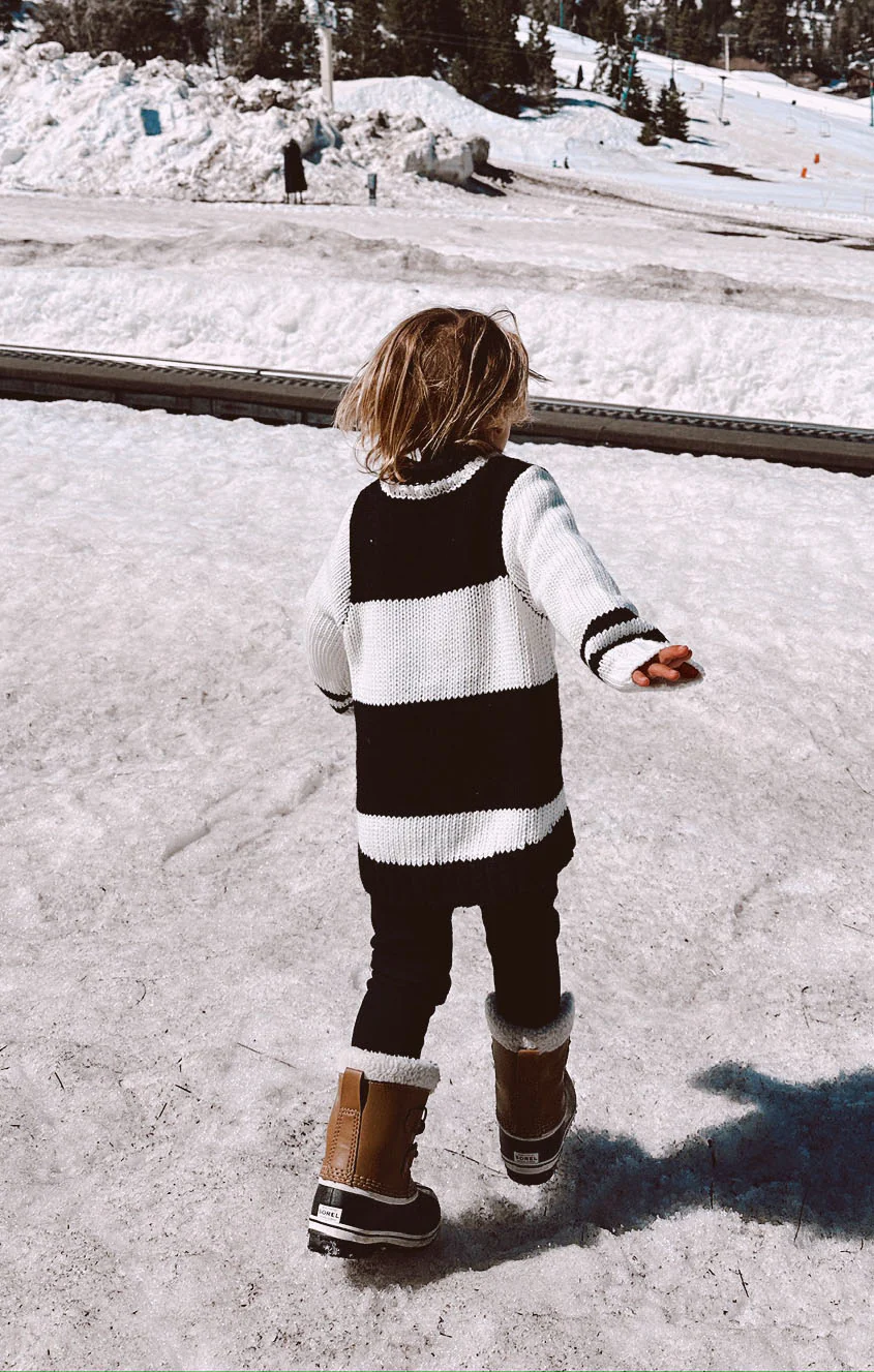 Mini Ski In Sweater ~ Ski Knit Black - Image 4