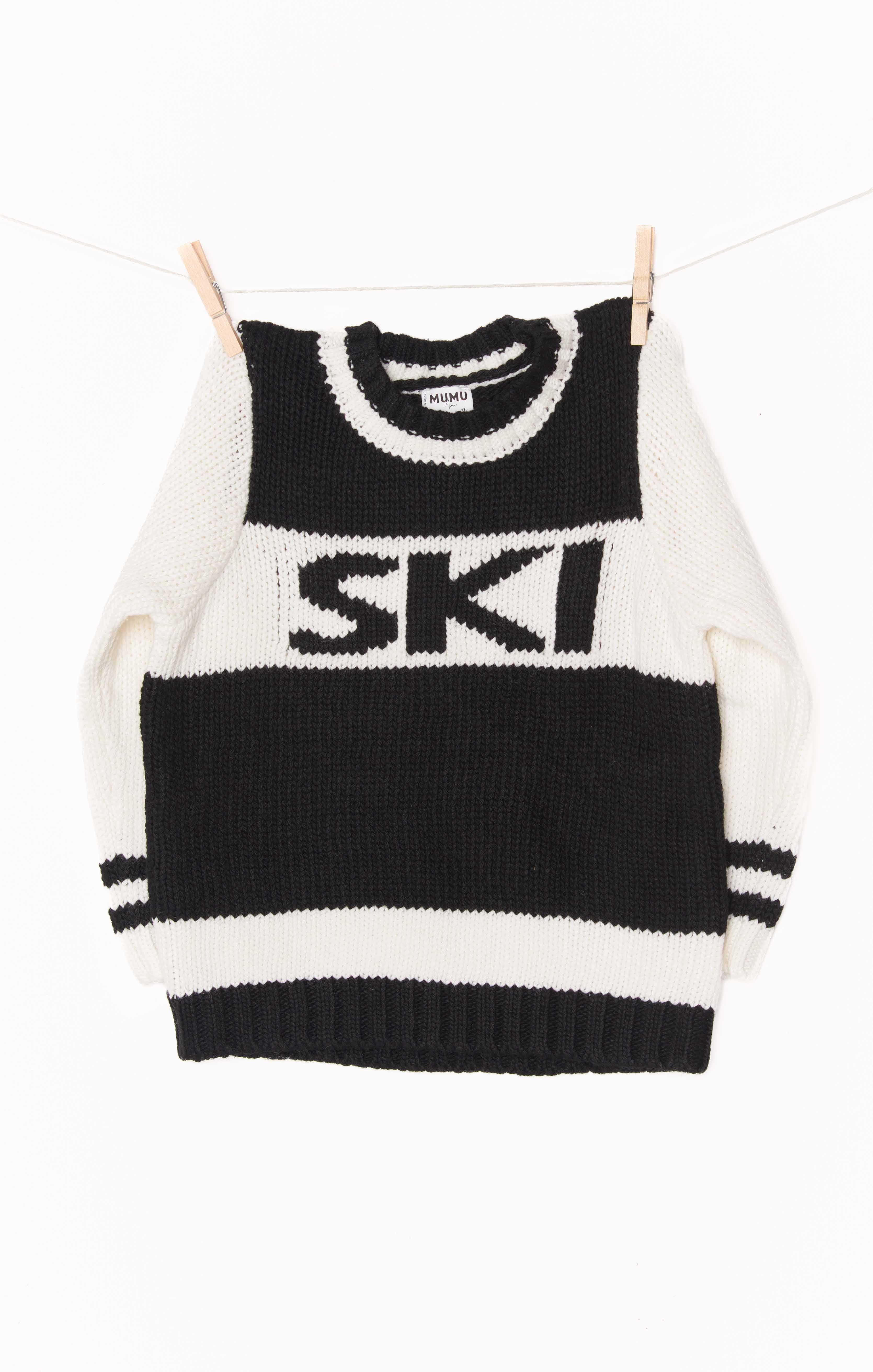 Mini Ski In Sweater ~ Ski Knit Black - Image 5