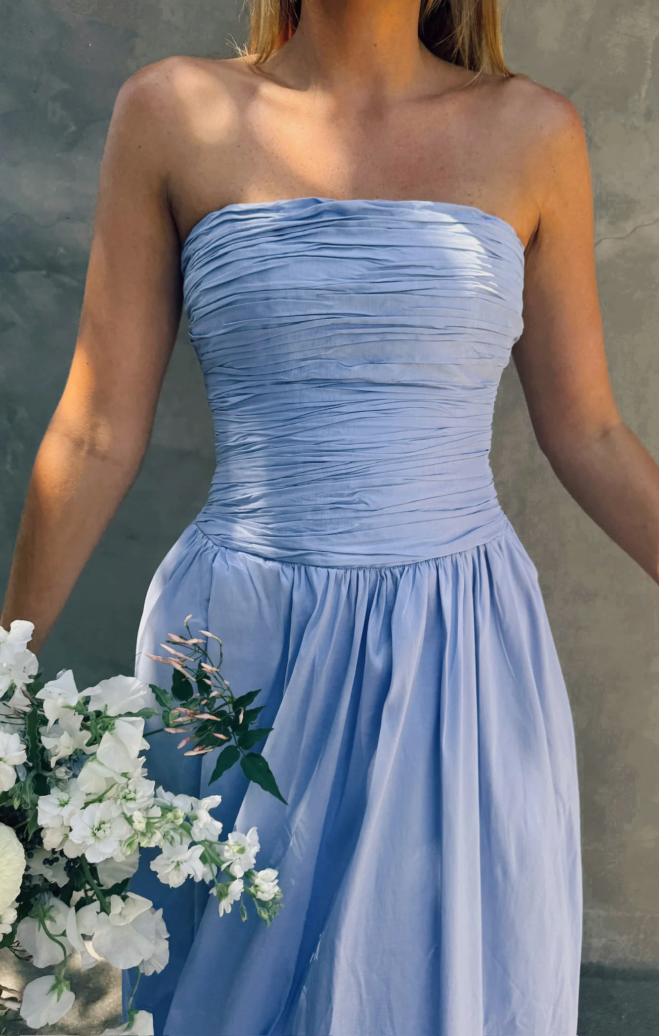 Morgan Maxi Dress ~ Borrowed Blue Taffeta - Image 2