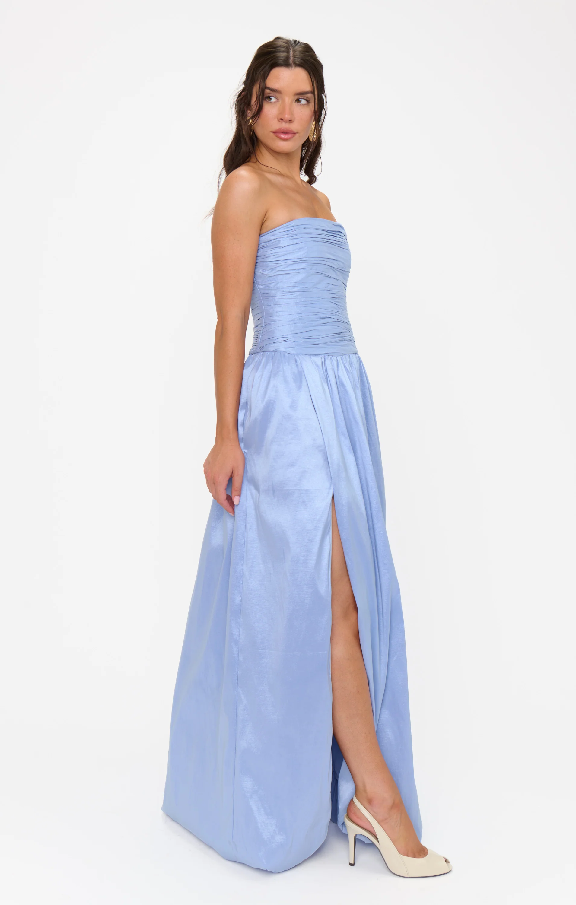 Morgan Maxi Dress ~ Borrowed Blue Taffeta - Image 5