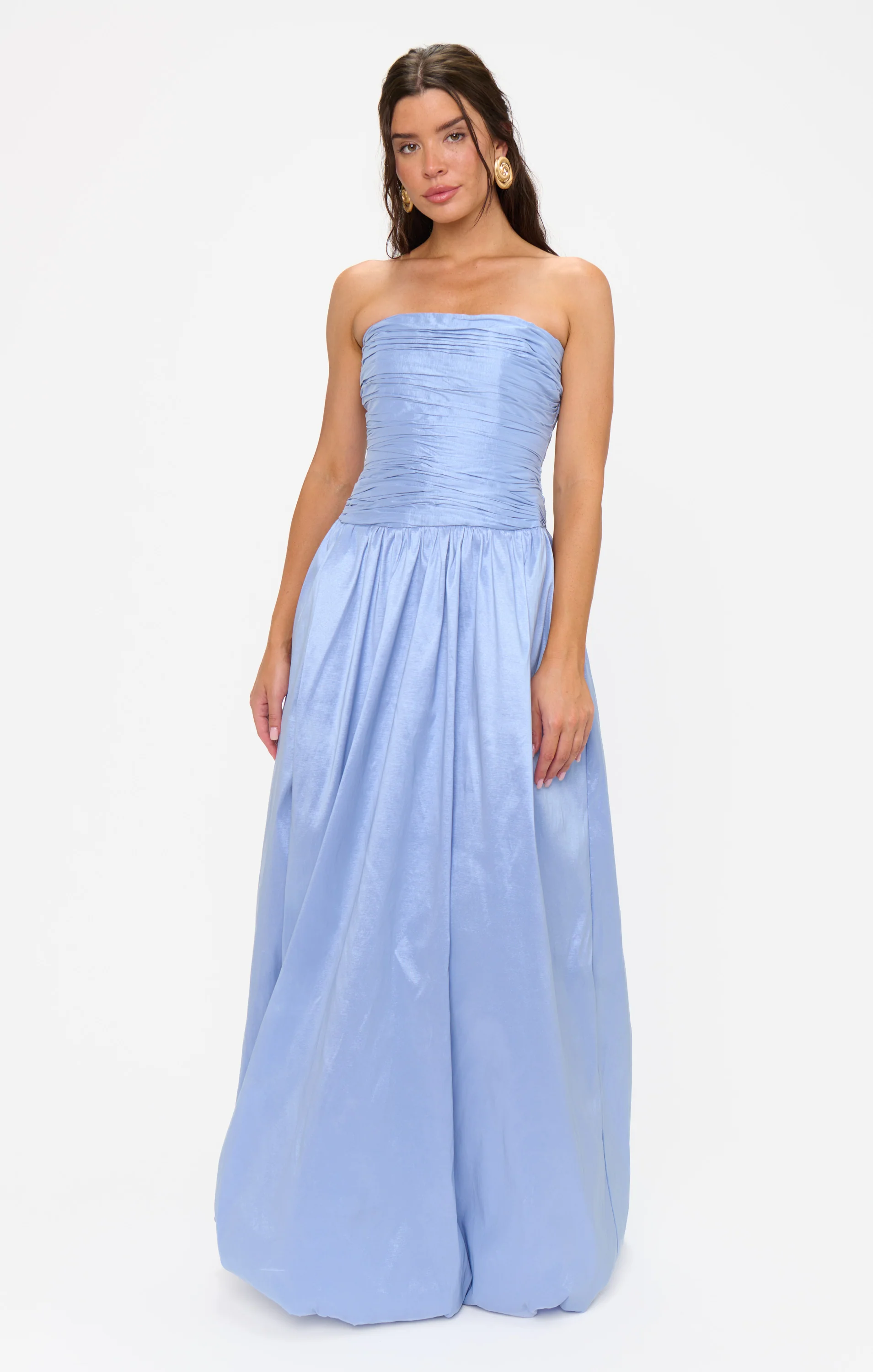 Morgan Maxi Dress ~ Borrowed Blue Taffeta - Image 9