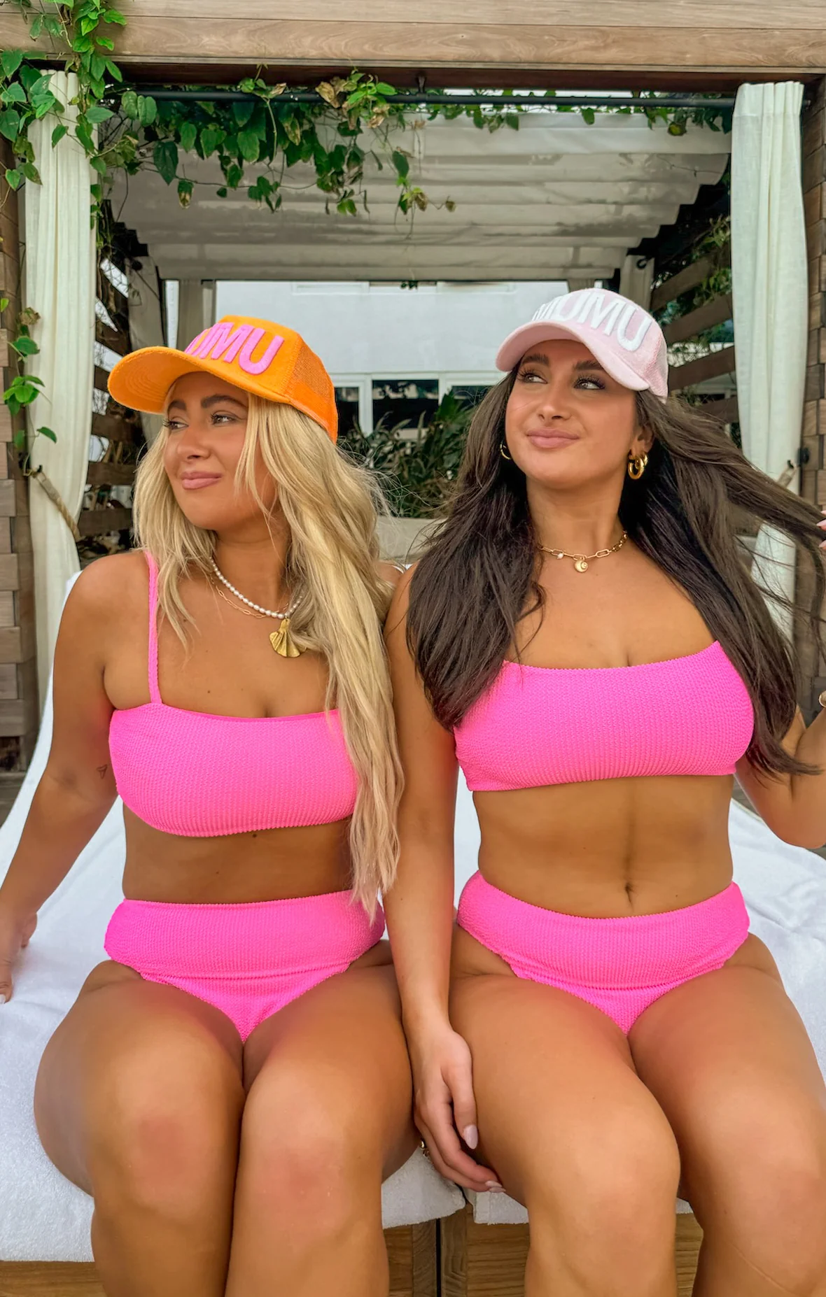 MUMU Terry Trucker Hat ~ Bubblegum Pink - Image 8