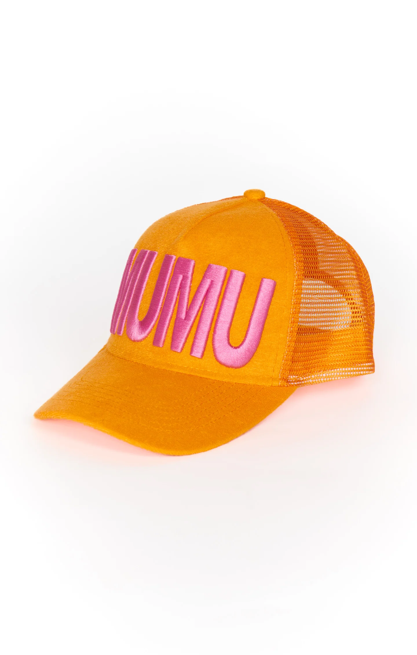 MUMU Terry Trucker Hat ~ Tangerine - Image 11