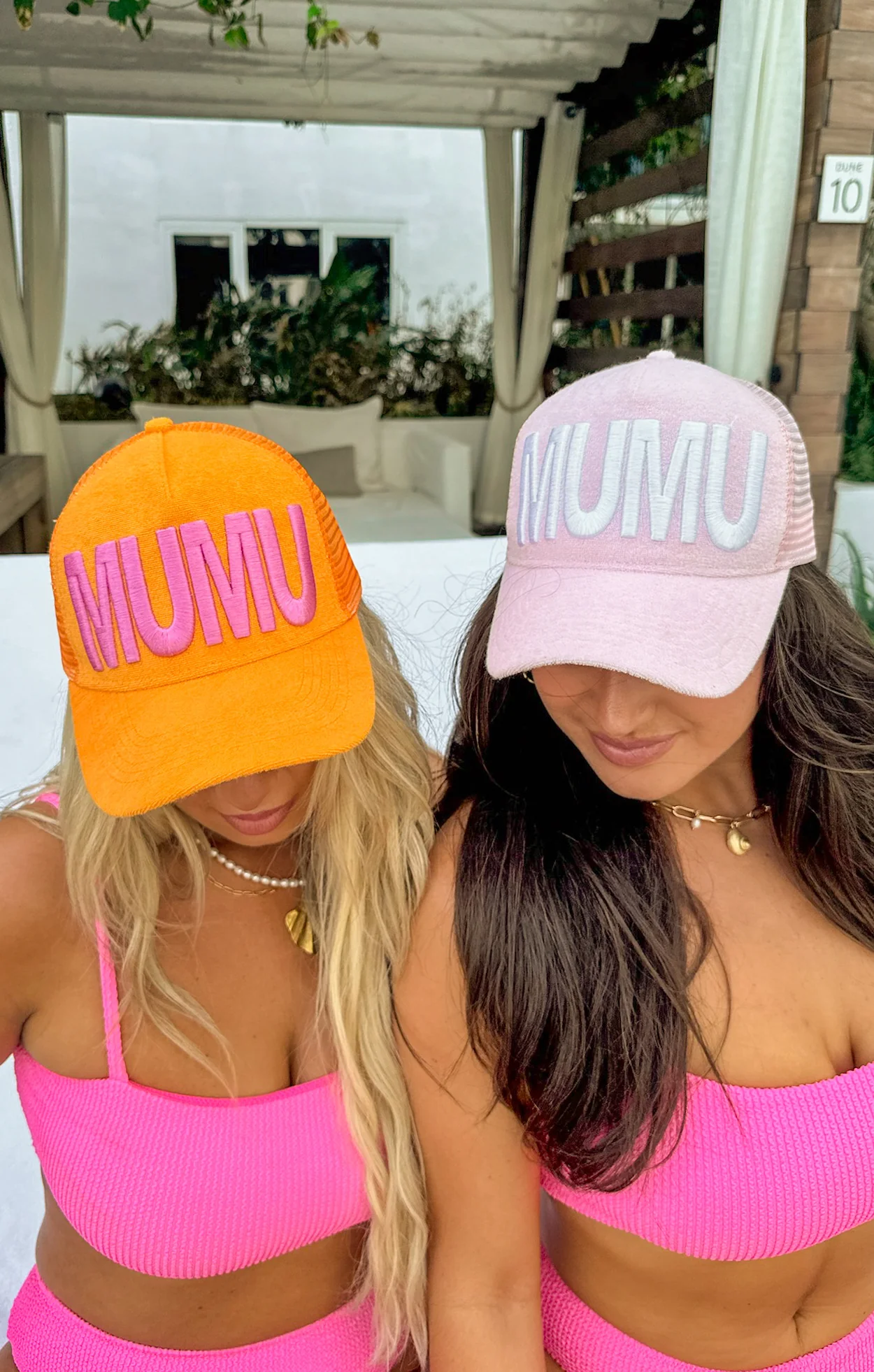 MUMU Terry Trucker Hat ~ Tangerine - Image 12