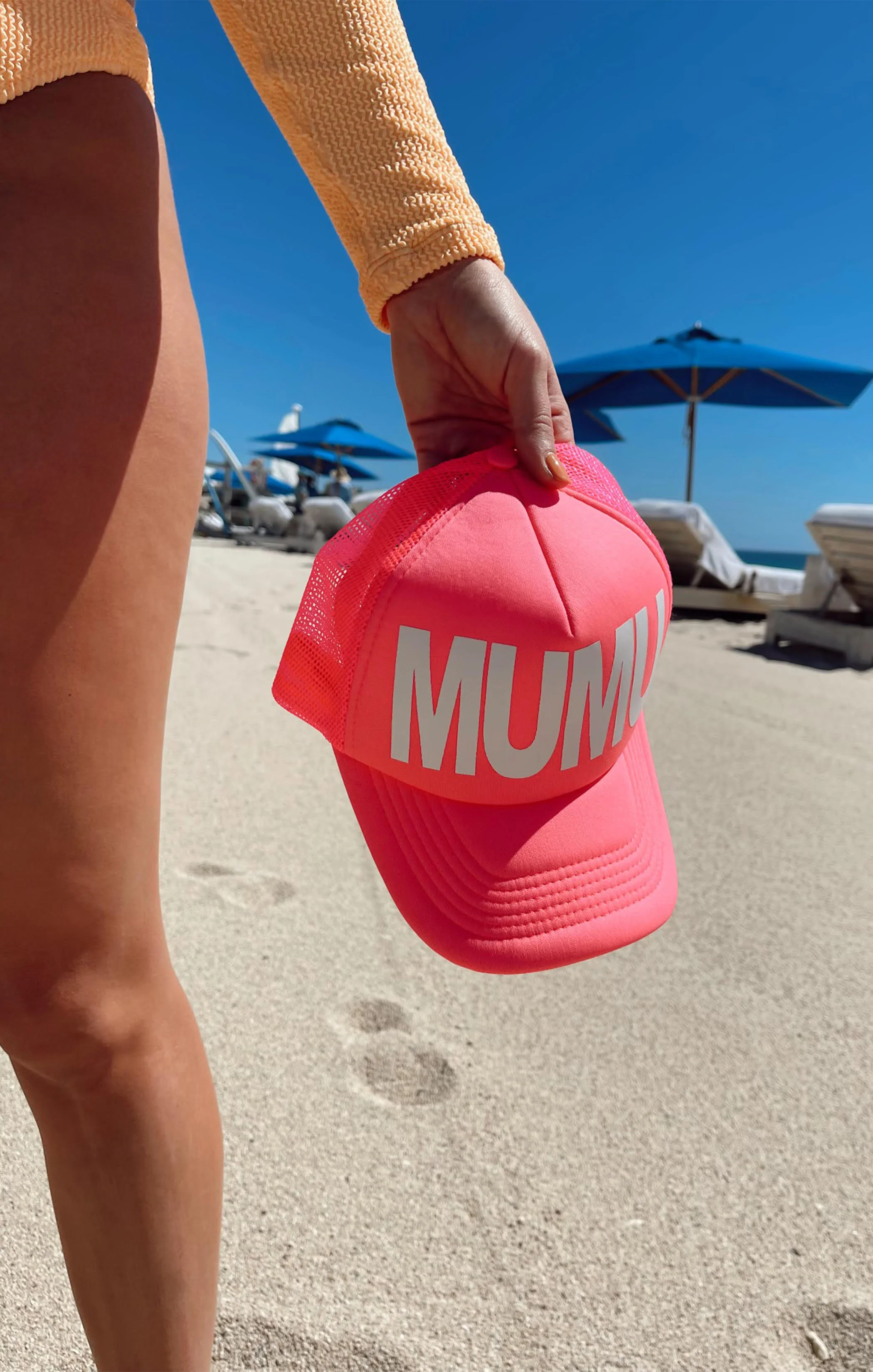 MUMU Trucker Hat ~ Neon Pink - Image 10