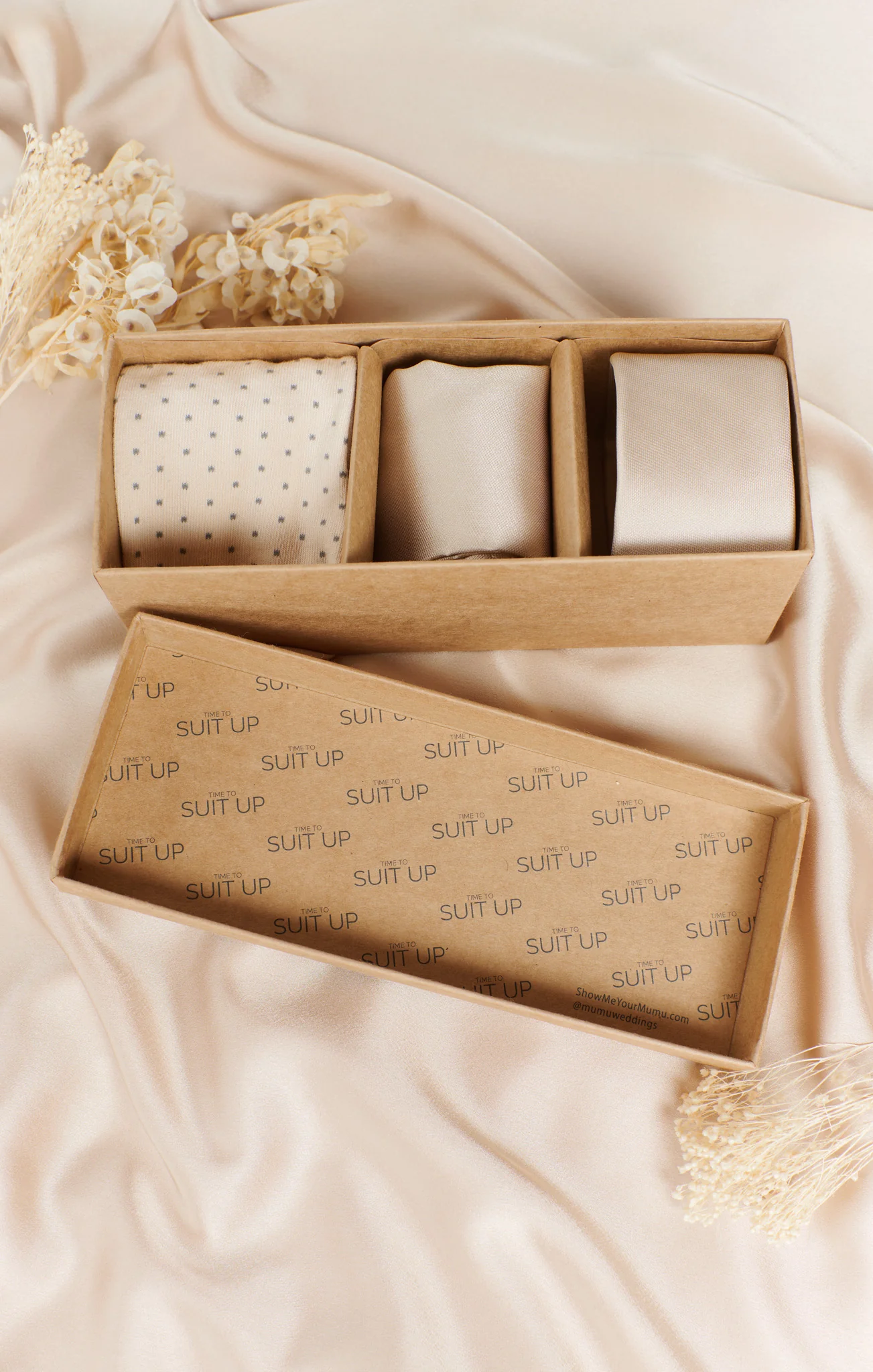 Mumu Weddings x Tie Bar Gift Box ~ Champagne Solid - Image 4