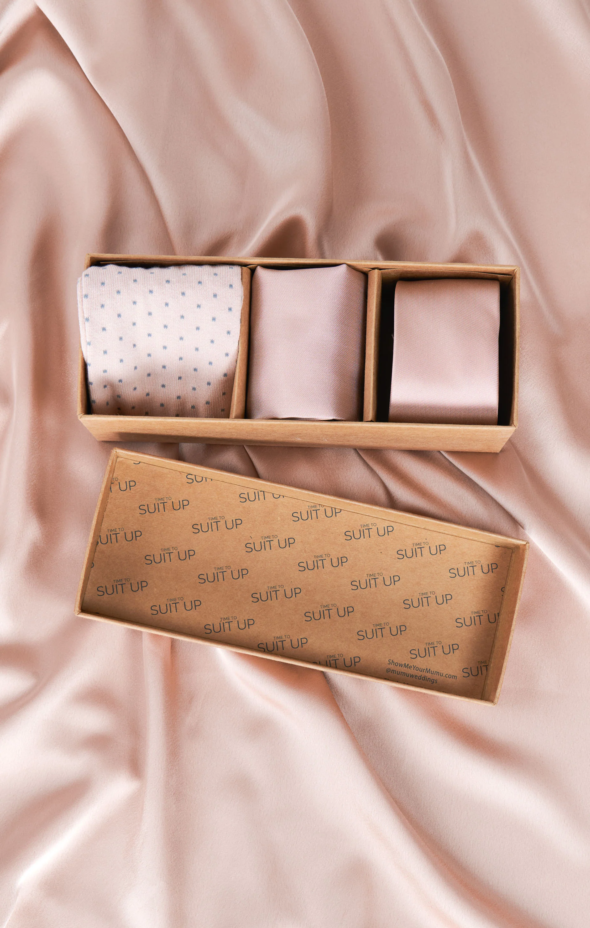 Mumu Weddings x Tie Bar Gift Box ~ Rose Gold Solid - Image 2